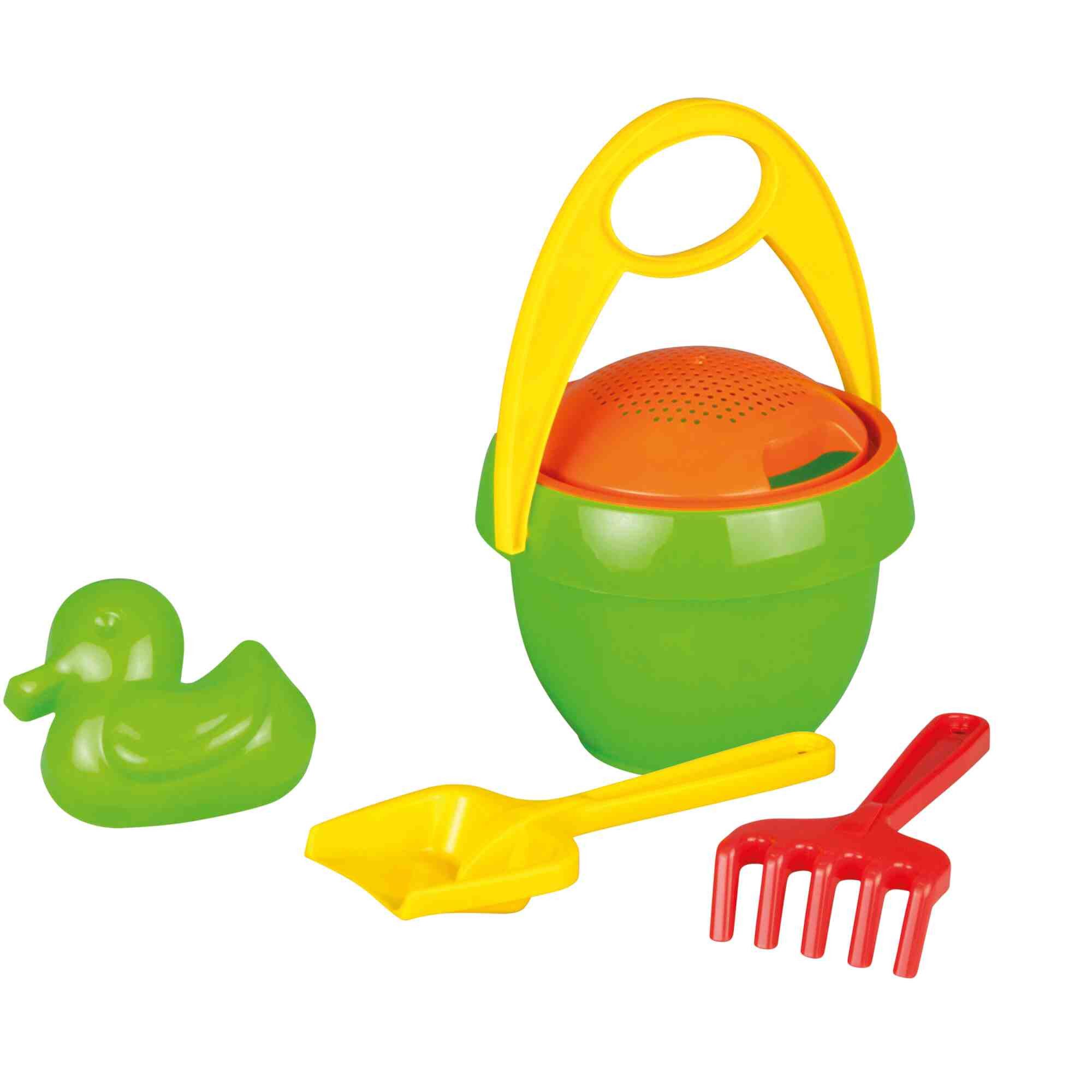 SIMM Spielwaren Spiel LENA Happy Sand Sandspielset 5-tlg. Eimer Schaufel Sandkasten Strand