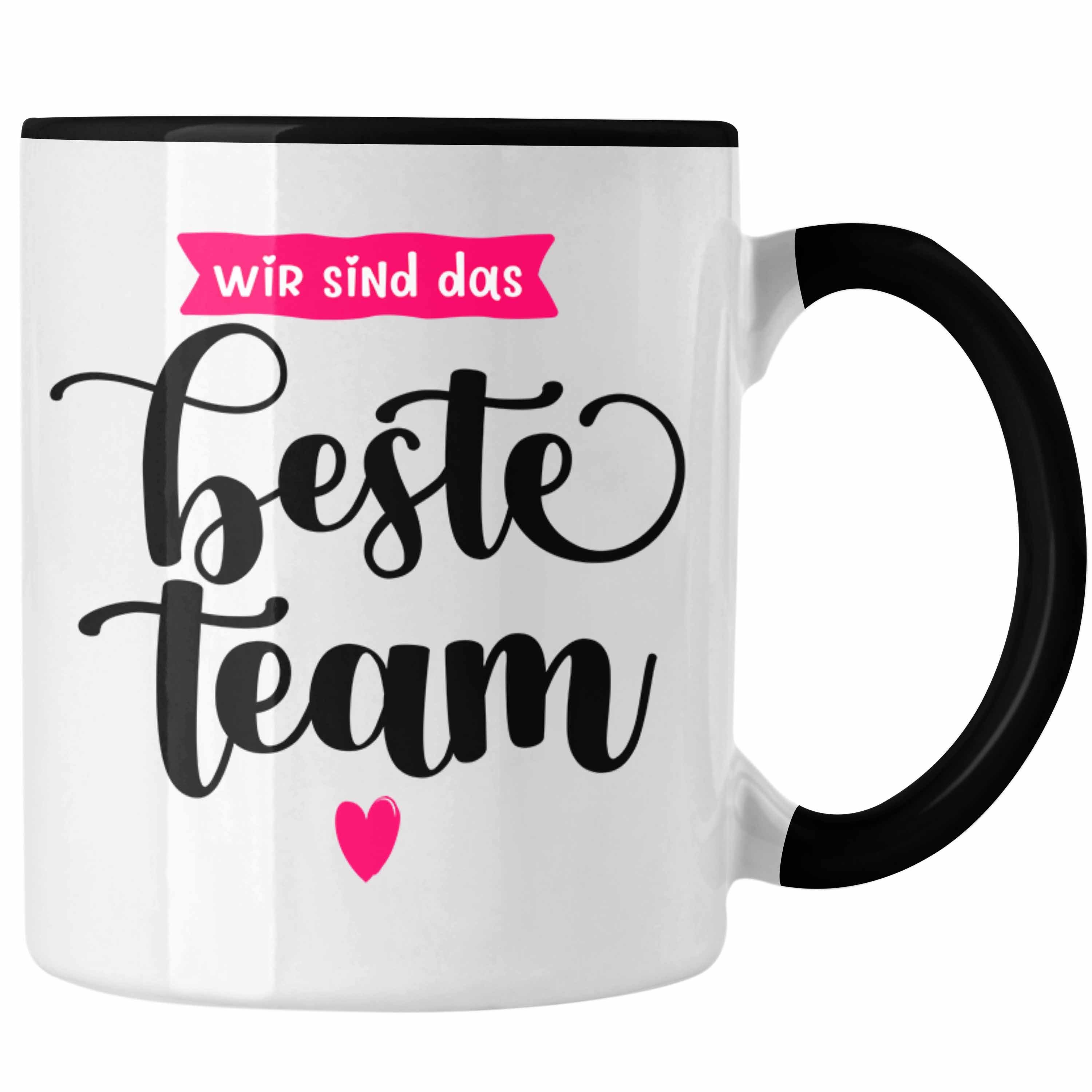 Trendation Tasse Team Tasse Geschenk Lustige Geschenkidee Angestellte Teammitglied Arbe Schwarz