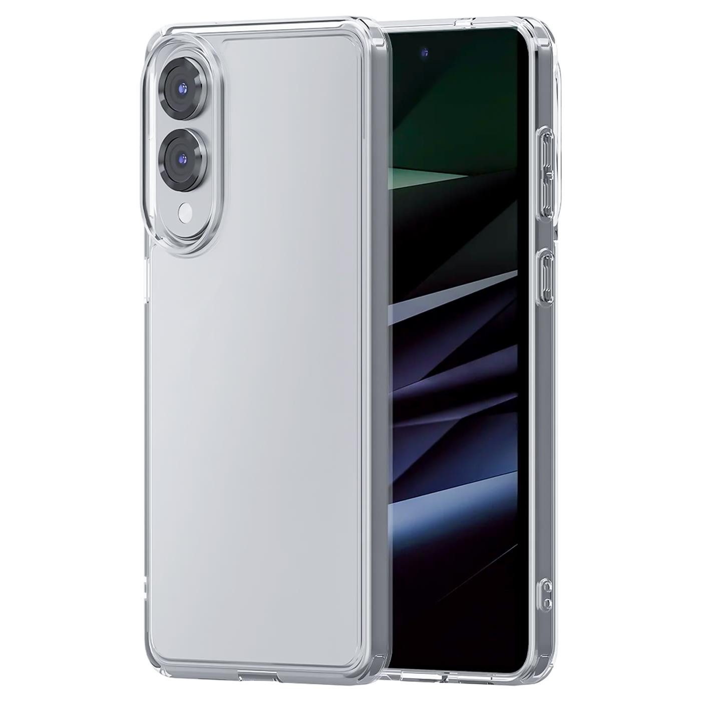 CoolGadget Handyhülle Silikon Handy Hülle Slim für Samsung Galaxy S25 Edge, dünne TPU Schutzhülle Case in transparent / durchsichtig