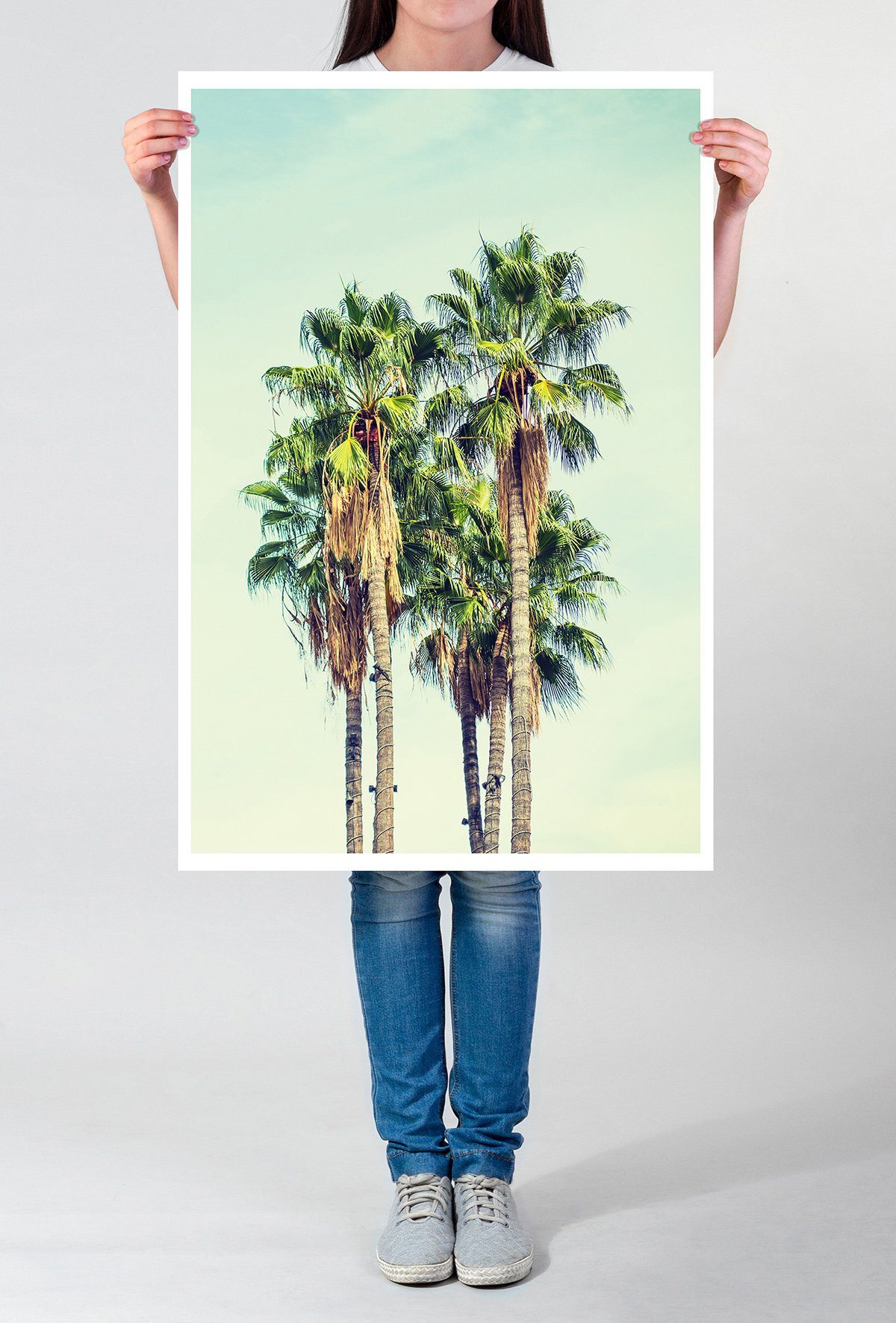 Sinus Art Poster Vintage Palmen in Los Angeles 60x90cm Poster günstig online kaufen