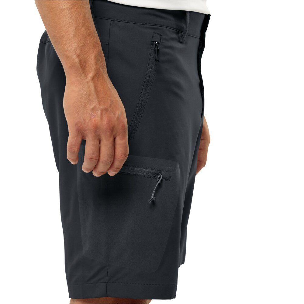 Jack Wolfskin Softshellhose Softshell-Wanderhose Active Track Shorts (elastisch, leicht) kurz