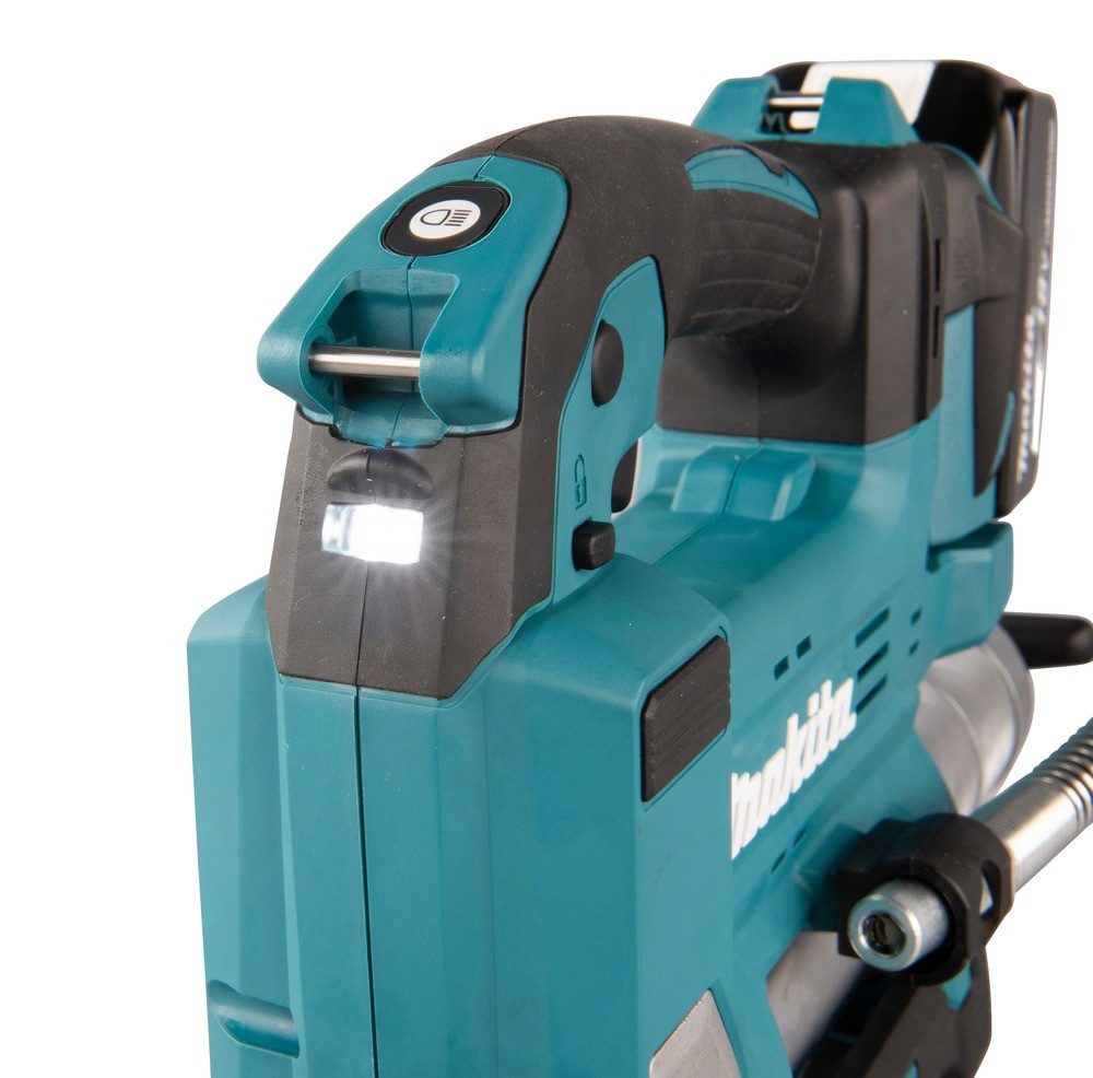 Makita Akku-Kartuschenpistole, Fettpresse 18V, DGP180RT, 690 bar, 5 Ah Li-Ion im Transportkoffer