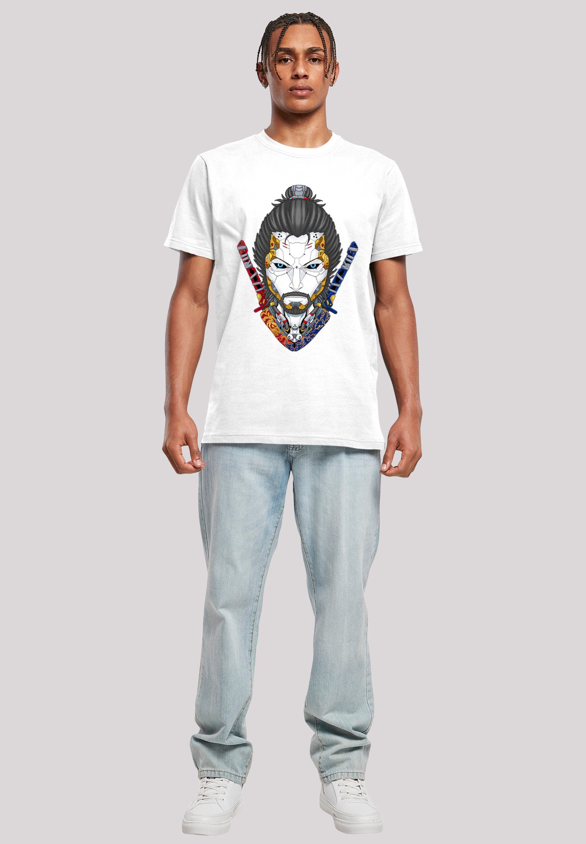 Cyberpunk Print T-Shirt Samurai F4NT4STIC