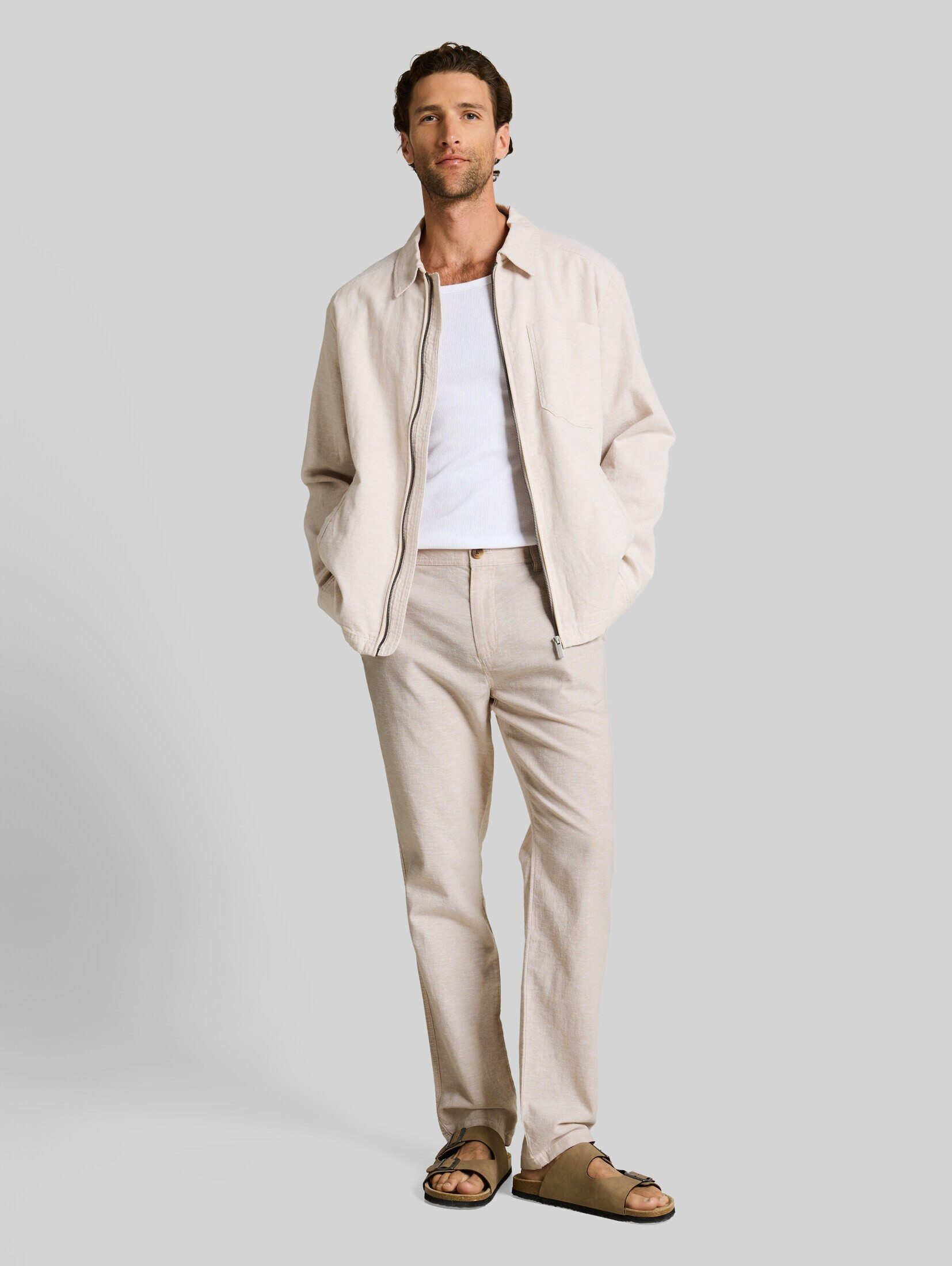 TOM TAILOR Chinohose Hosen & Chino TTREGULAR Chino Hose mit Leinenanteil