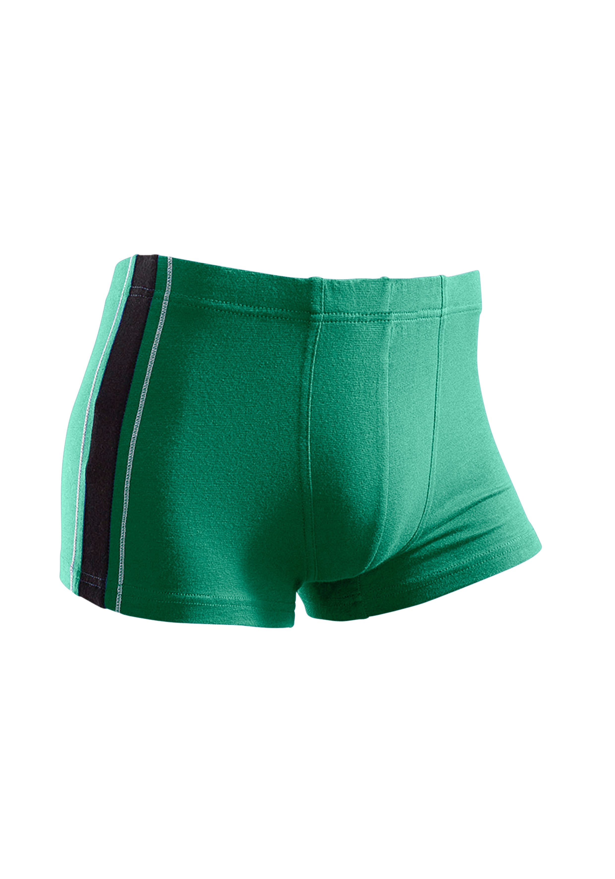 AUTHENTIC LE JOGGER Boxer Boxershorts für Herren (Packung, 4-St) mit kontrastfarbigen Streifen seitlich