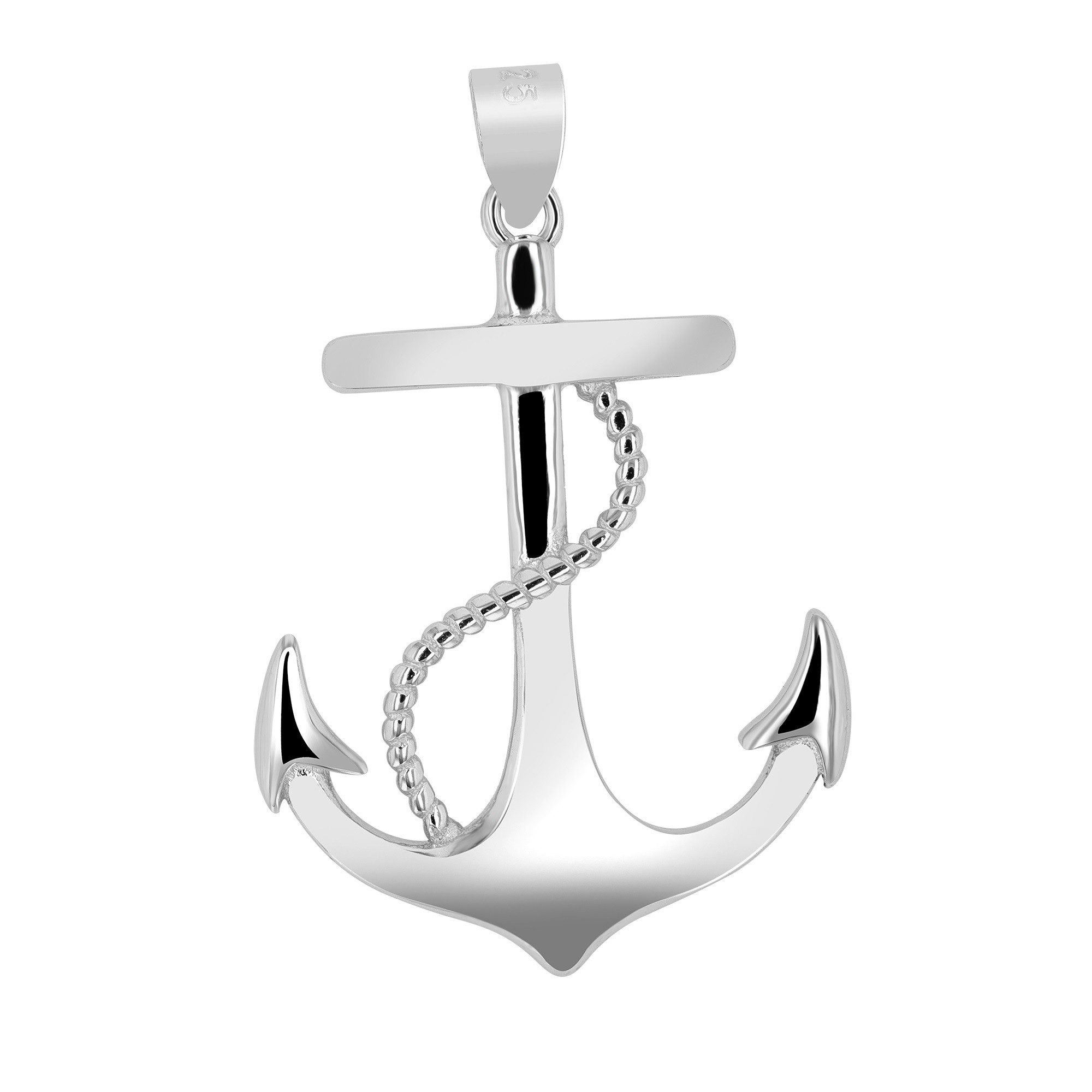 Adelia´s Kettenanhänger hochwertiger Anker Anhänger aus 925 Sterling Silber günstig online kaufen