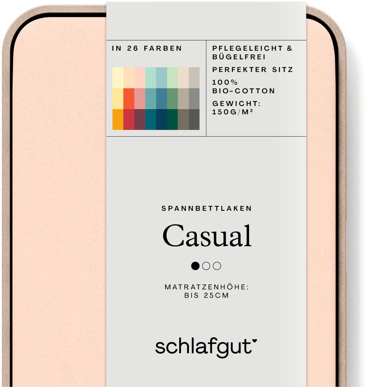 Schlafgut Spannbettlaken CASUAL u.a. in Gr. günstig online kaufen