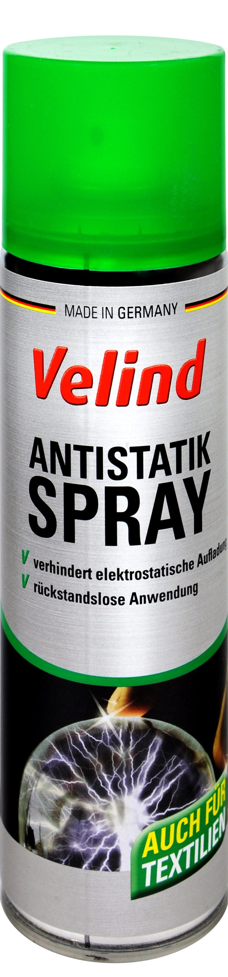 VELIND Aerosol GmbH Velind Antistatik Spray gegen elekrostatische Aufladung 2 x 300 ml Reinigungsspray (Antistatikum,Antistatikum,elektrostatische Aufladung,Delu,Velind)