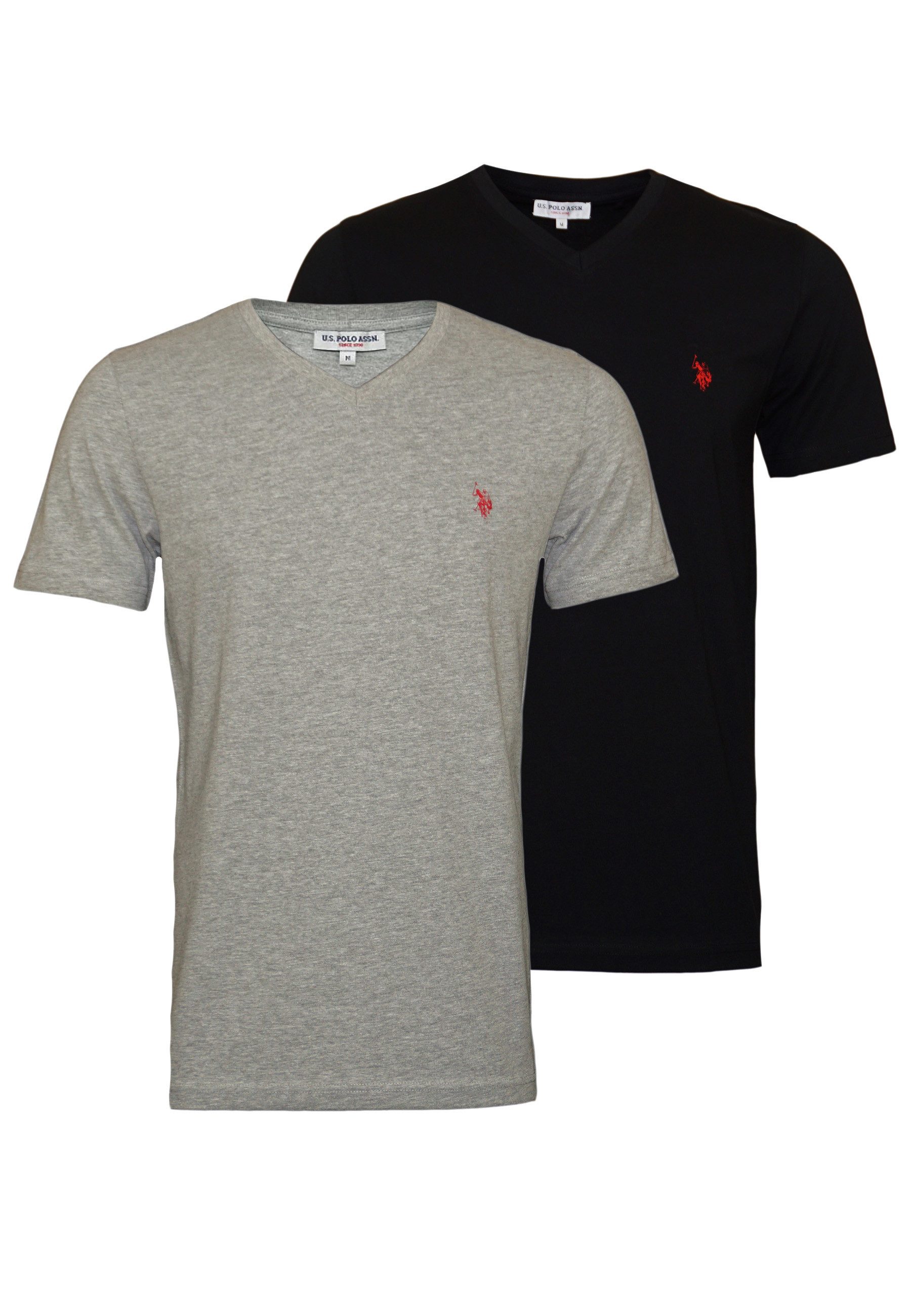 U.S. Polo Assn. T-Shirt Shirts 2er Pack V-Neck T-Shirts günstig online kaufen