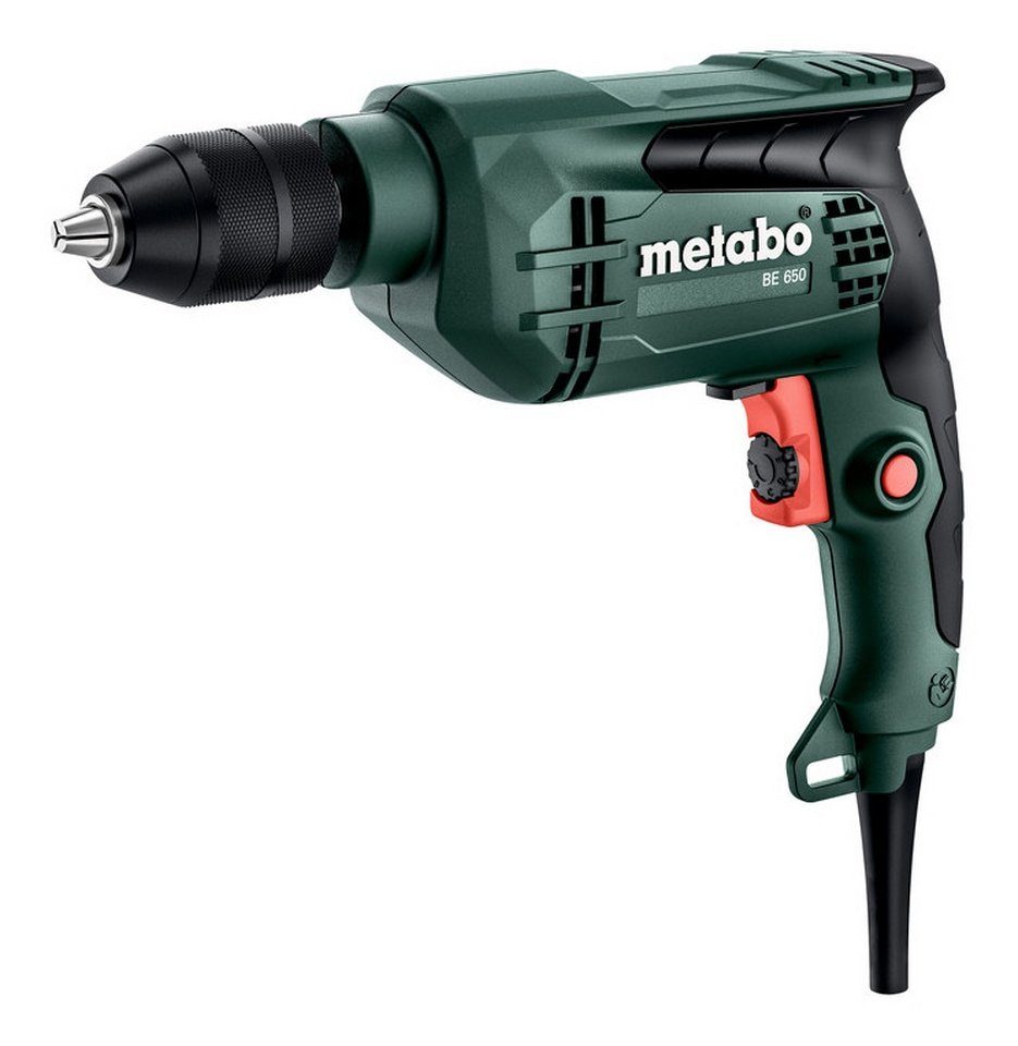 metabo Bohrmaschine BE 650, 230 V, max. 1500 U/min, Mit Schnellspannbohrfutter im Karton