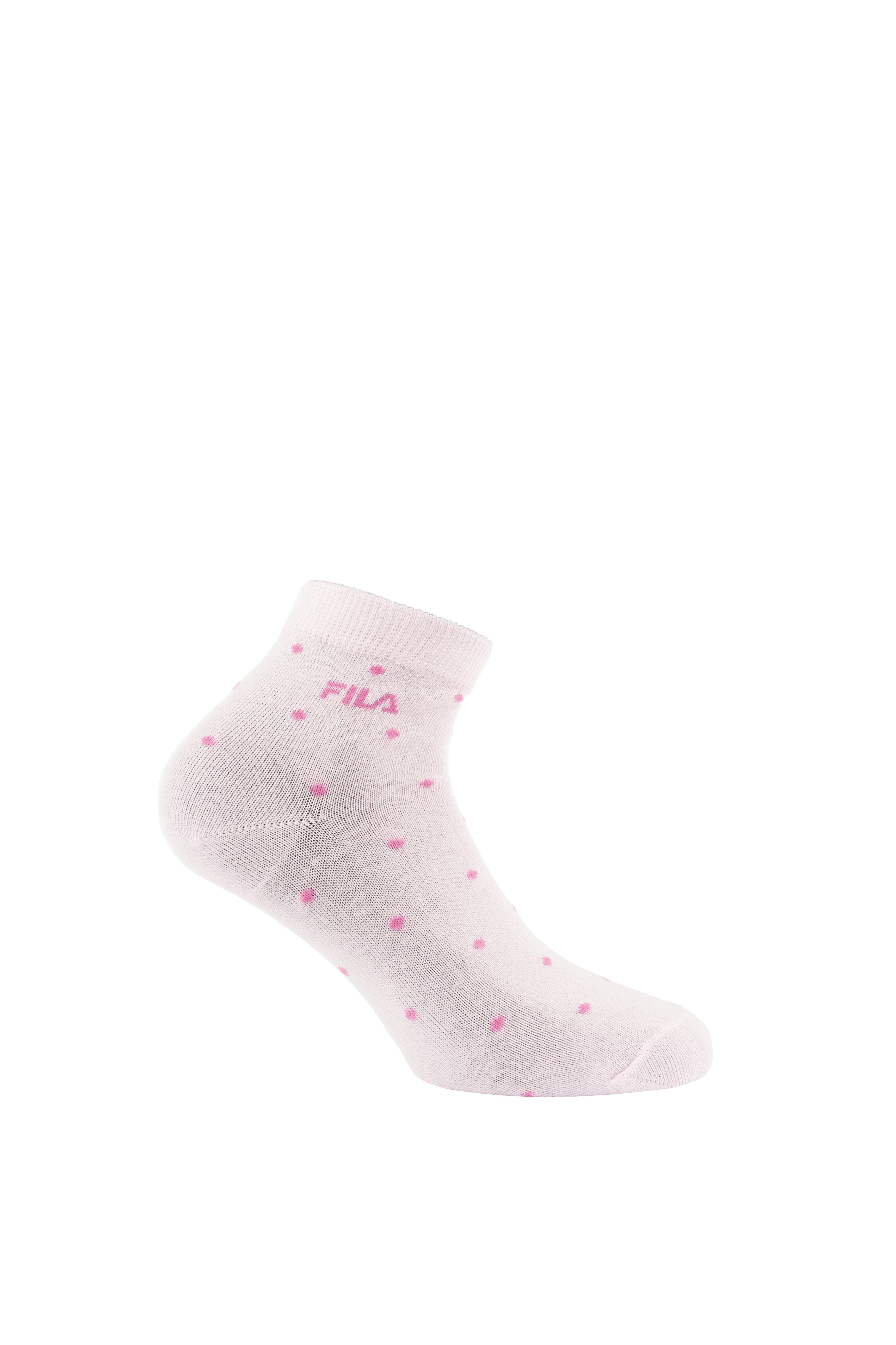 Fila Kurzsocken (3 Paar) mit schmalem Rippenbündchen, gepunktet, Cotton-Mix – Bild 4 von 5