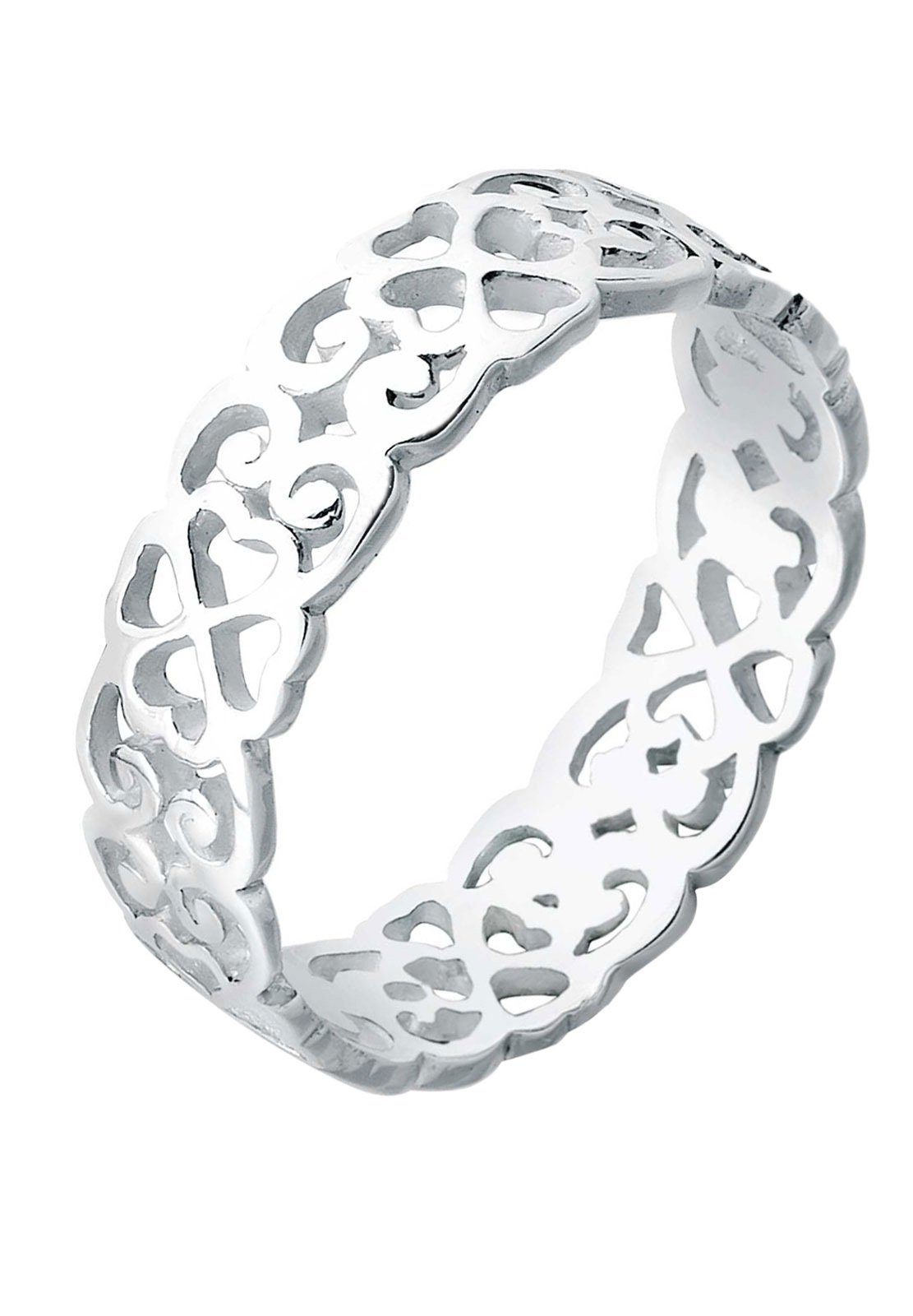 Elli Fingerring Herz Kleeblatt Ornament Cut günstig online kaufen