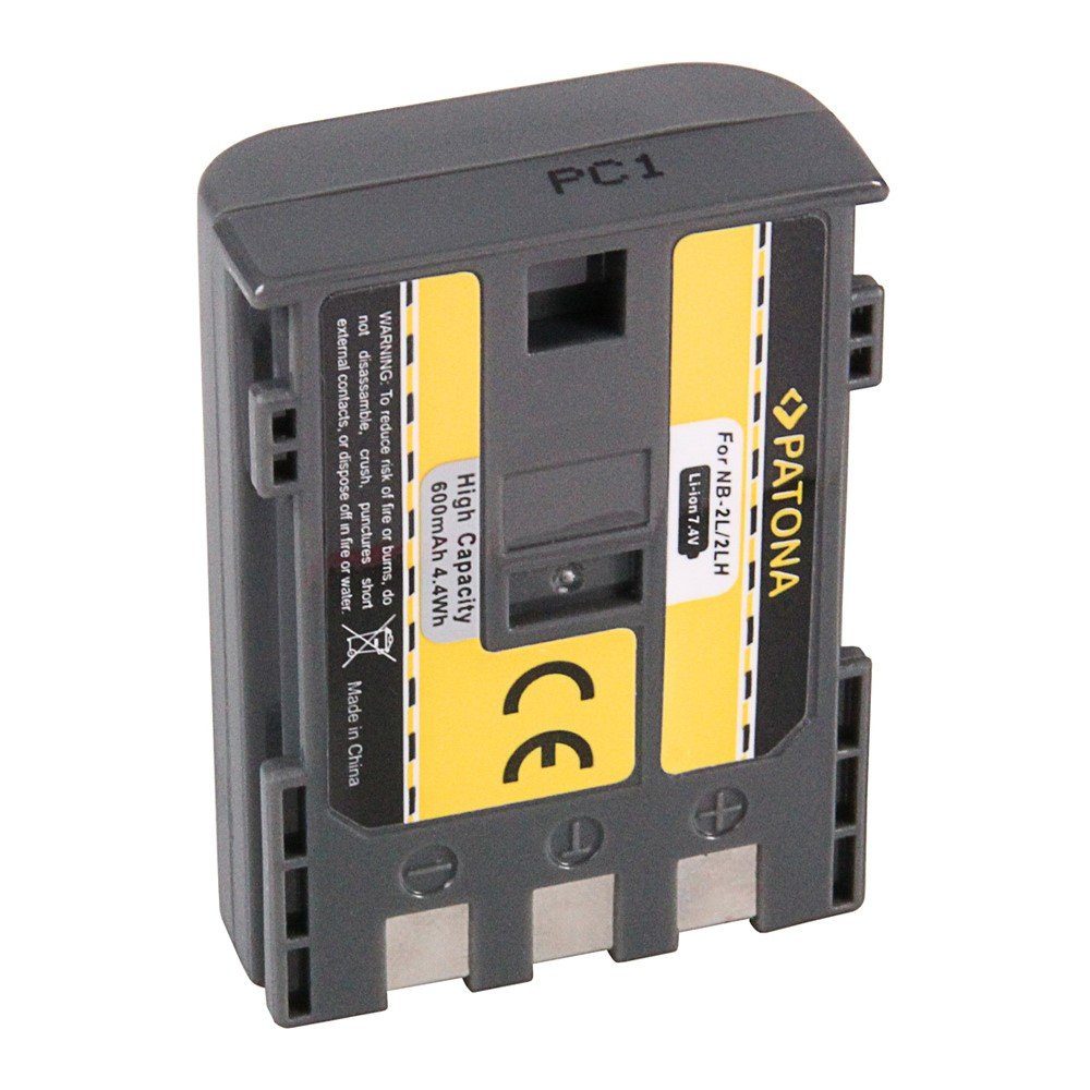 Patona Akku für Canon NB-2L NB-2LH NB-2L18 BP-2L5 Kamera-Akku Ersatzakku Kameraakku 600 mAh (7,4 V, 1 St), Akku für Canon NB-2L NB-2LH NB-2L18