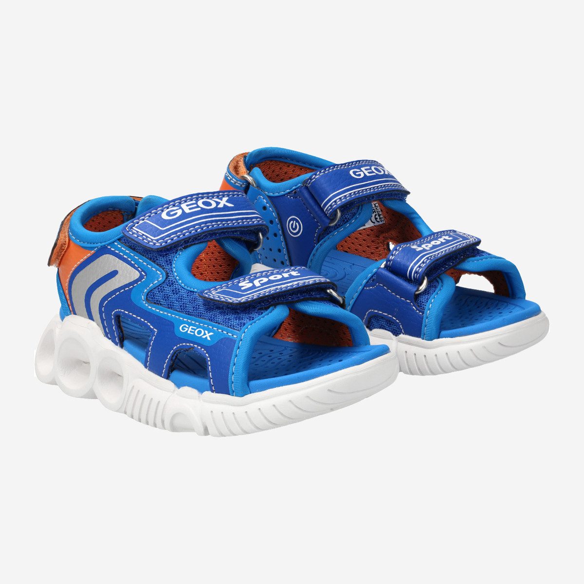 Geox GEOX S.WROOM, Sandalen, Blau, Kinder Sandale