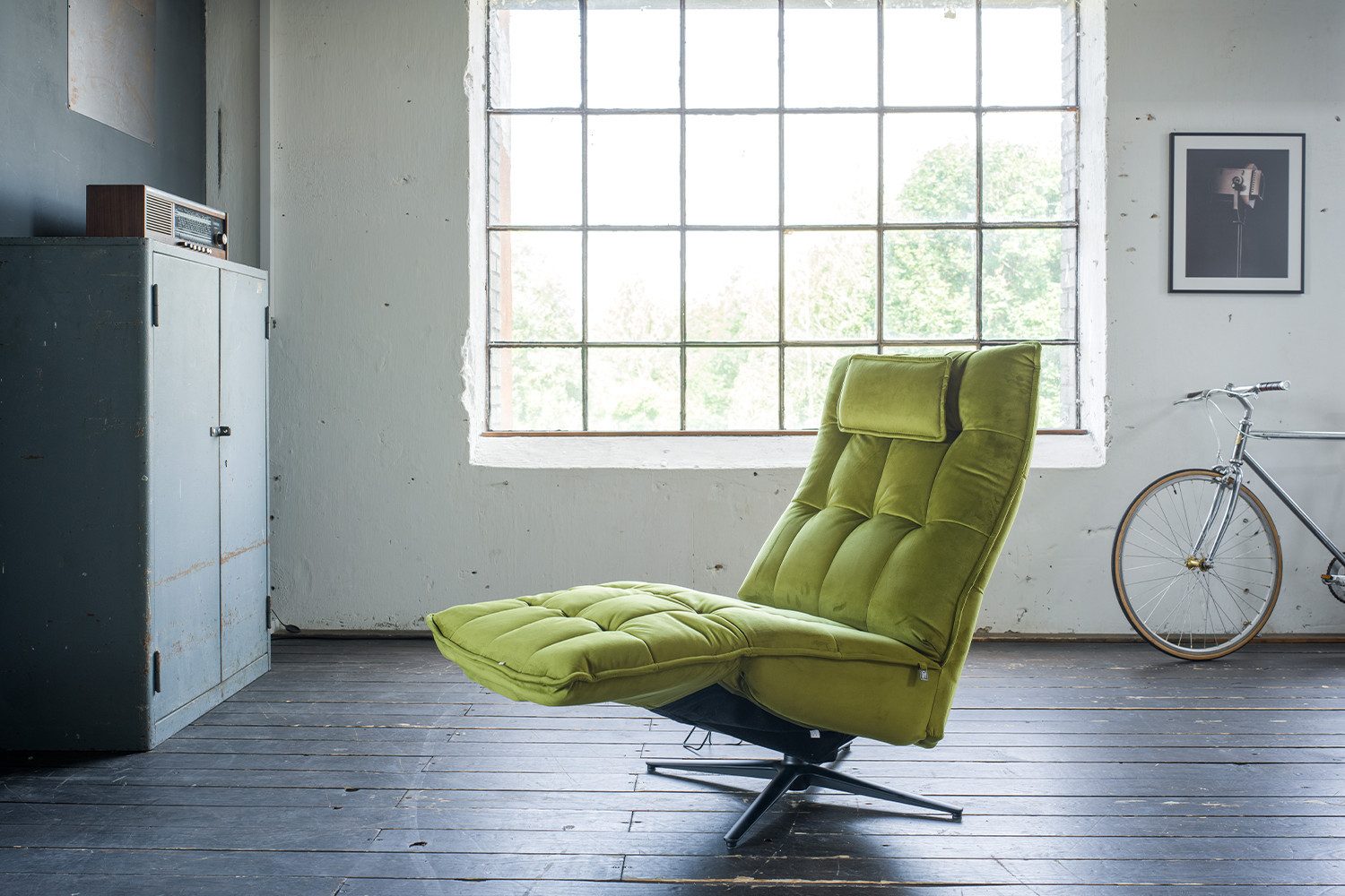 KAWOLA Relaxsessel MIKO, Drehsessel motorisch verstellbar, verschiedene Bezüge und Farben