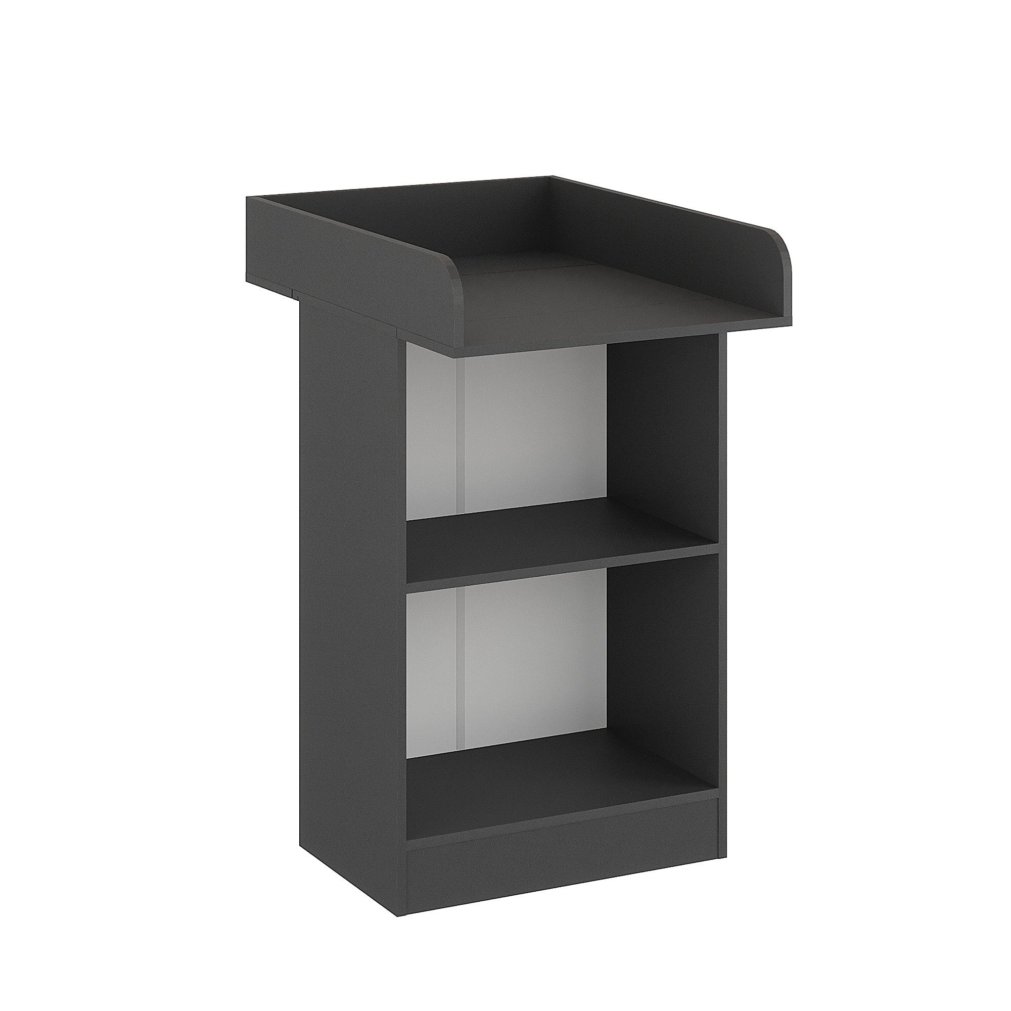 KOMTO Wickelkommode Weiß - Wickeltisch Schmal, Baby Kommode mit Wickelaufsatz abnehmbar M1, Baby Changing Table, Lulliblox M1