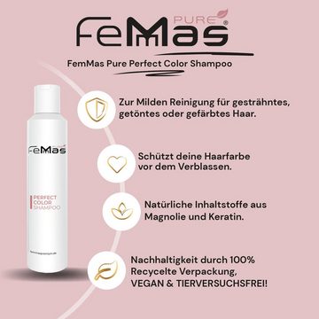 Femmas Premium Haarpflege-Set Femmas Pure Perfect Color Shampoo 200ml & Perfect Color Mask 200ml, -5-tlg.