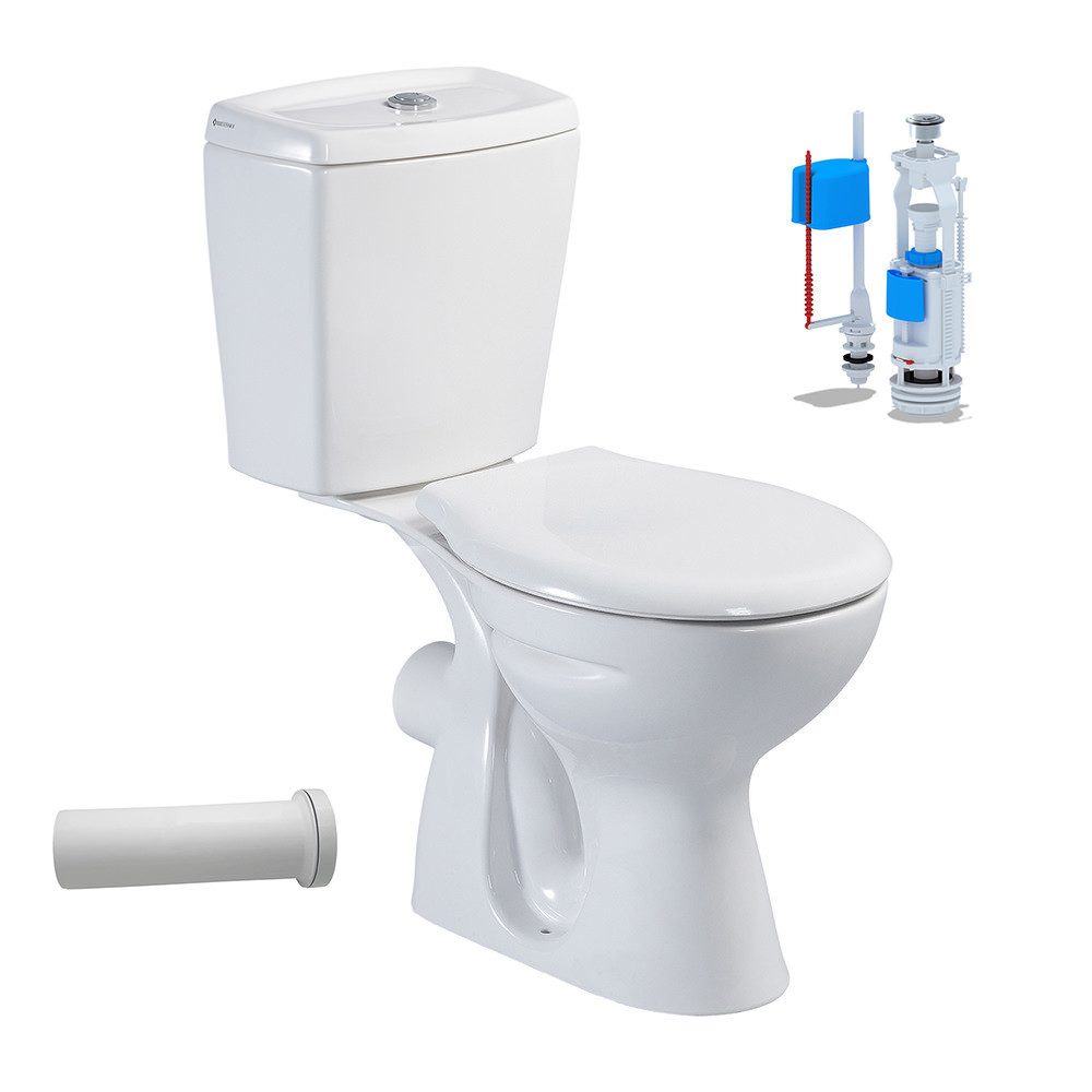 Belvit Tiefspül-WC S-ESW001TAH, Softclose WC-Sitz, Taharet günstig online kaufen