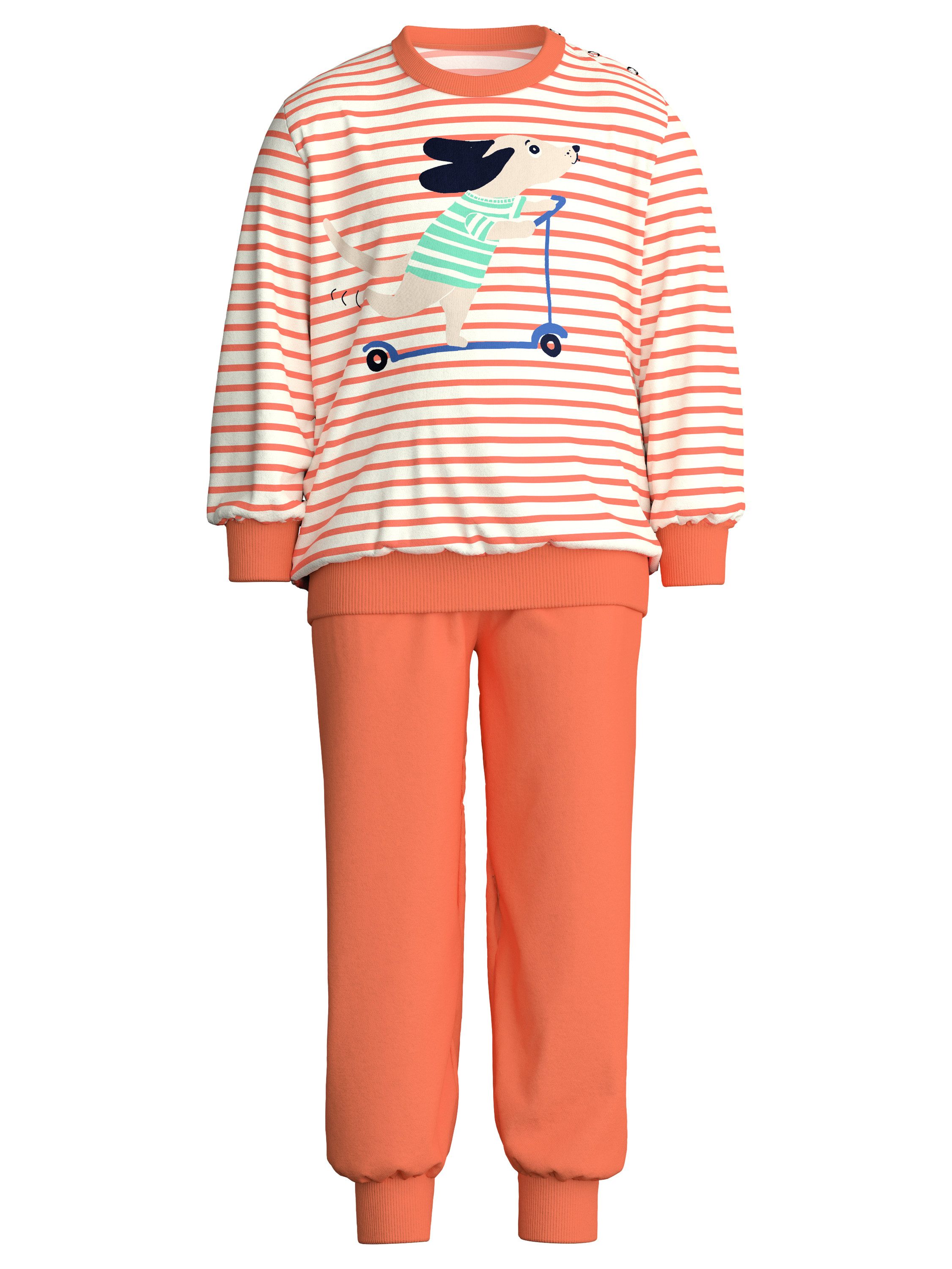 CALIDA Pyjama Toddlers Scooter Kinder (2 tlg) aus Baumwolle, atmungsaktiv, pflegeleicht, mit weichen Bündchen