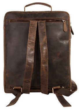 Bagan Laptoprucksack, echt Leder