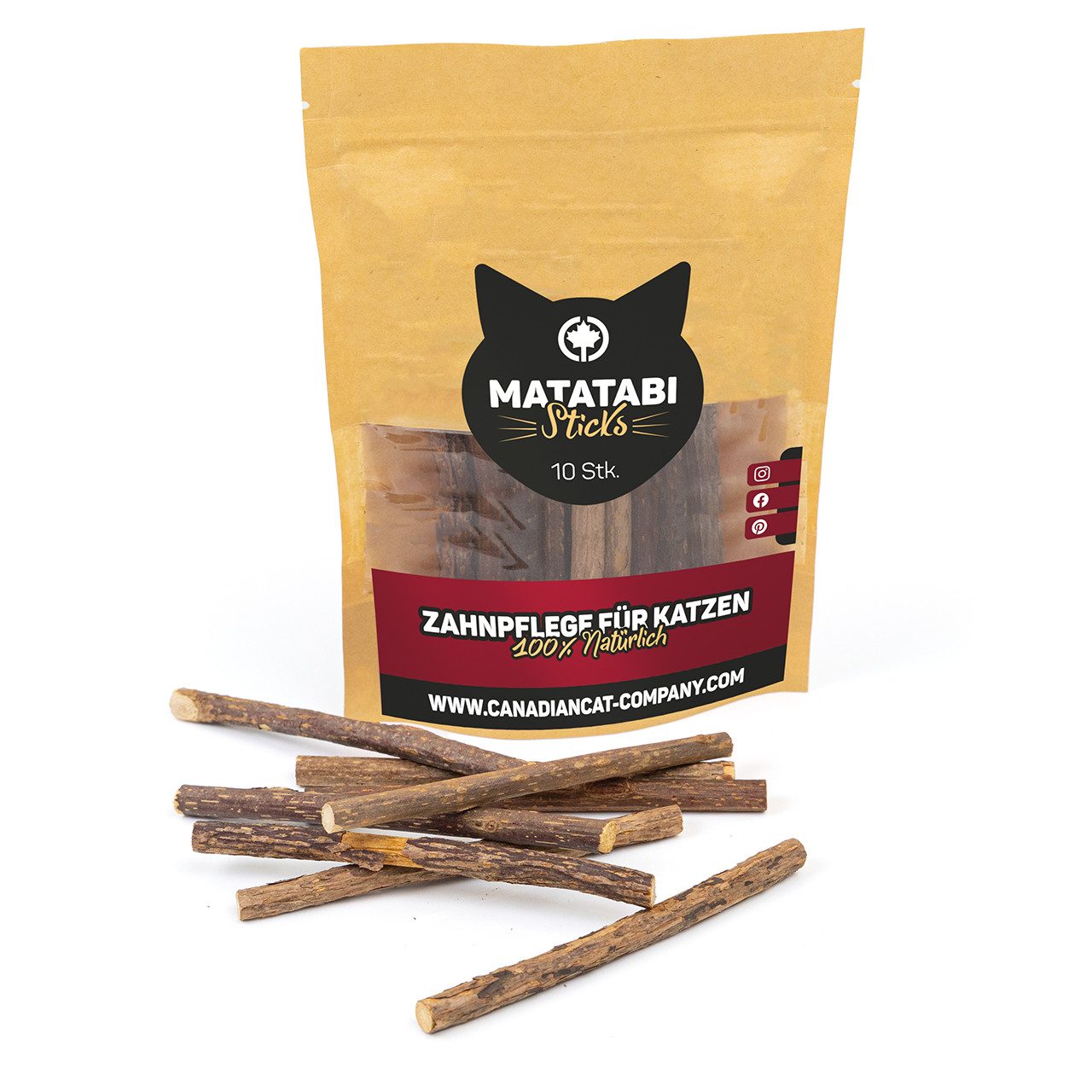 Canadian Cat Company Tier-Intelligenzspielzeug Matatabi Sticks, 10 Stk, Kna günstig online kaufen