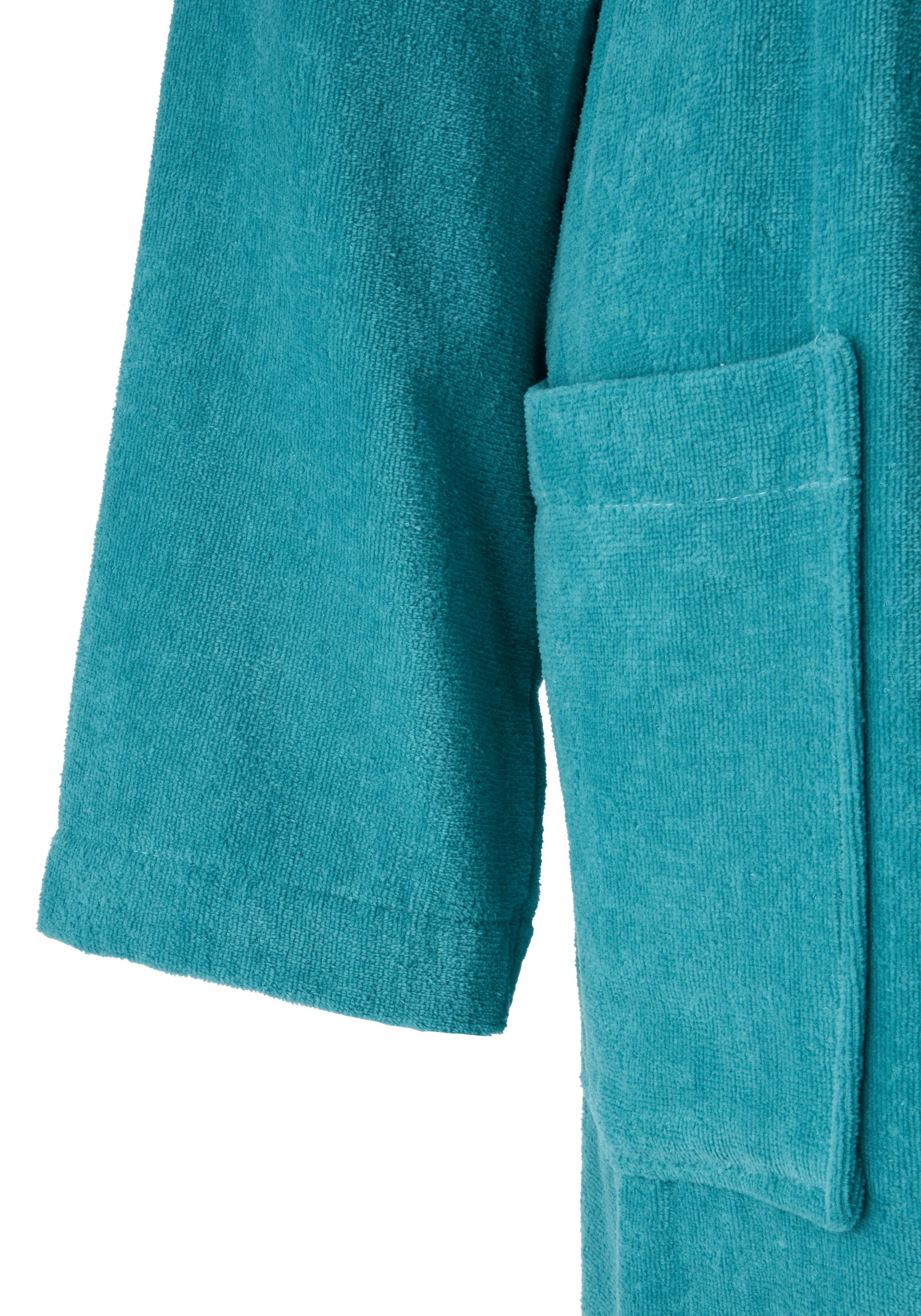 OTTO home Unisex-Bademantel Regona, Hotelbademantel, Morgenmantel, Standardlänge & Überlänge, Langform, Veloursfrottier, Kapuze, Gürtel, Damen & Herren, mit Tas – Bild 5 von 5