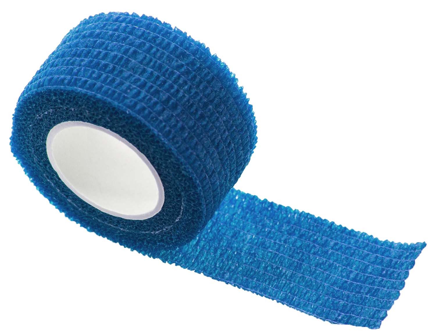 FIGO Bandage Selbsthaftende Bandage Petrol 2,5 cm x 4,5 m, 1 Stück (Rolle, 1-tlg., selbsthaftende Bandage), Haftbandage Fixierbinde Bandage Verband Fingerpflaster Fingerverband