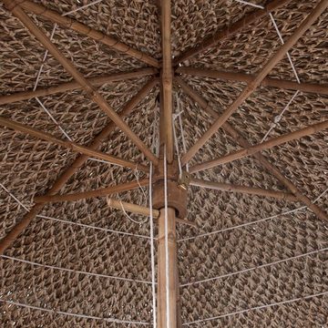 vidaXL Balkonsichtschutz Bambus-Sonnenschirm mit Bananenblatt-Dach 210 cm