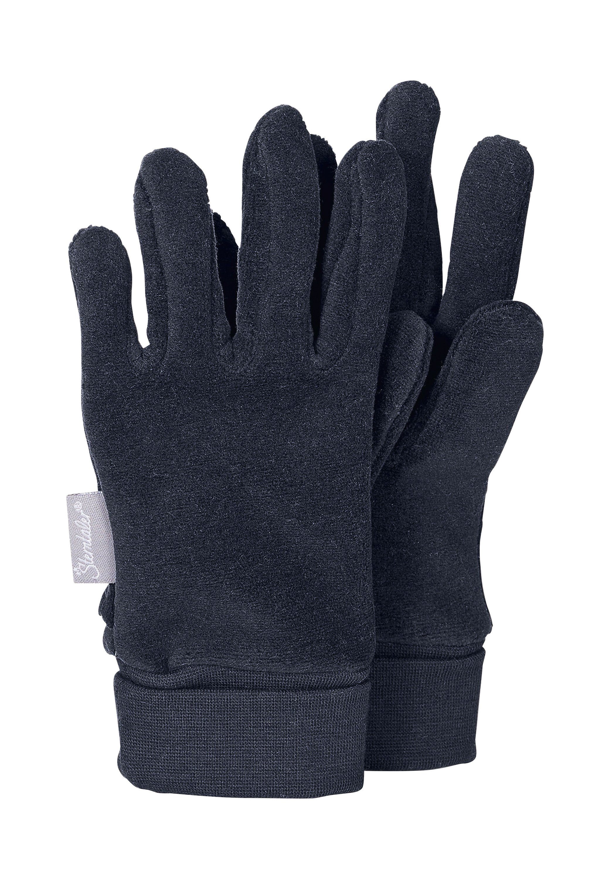 Sterntaler® Fleecehandschuhe Fingerhandschuhe uni (1-St) aus Mircofleece und elastischem Bündchen