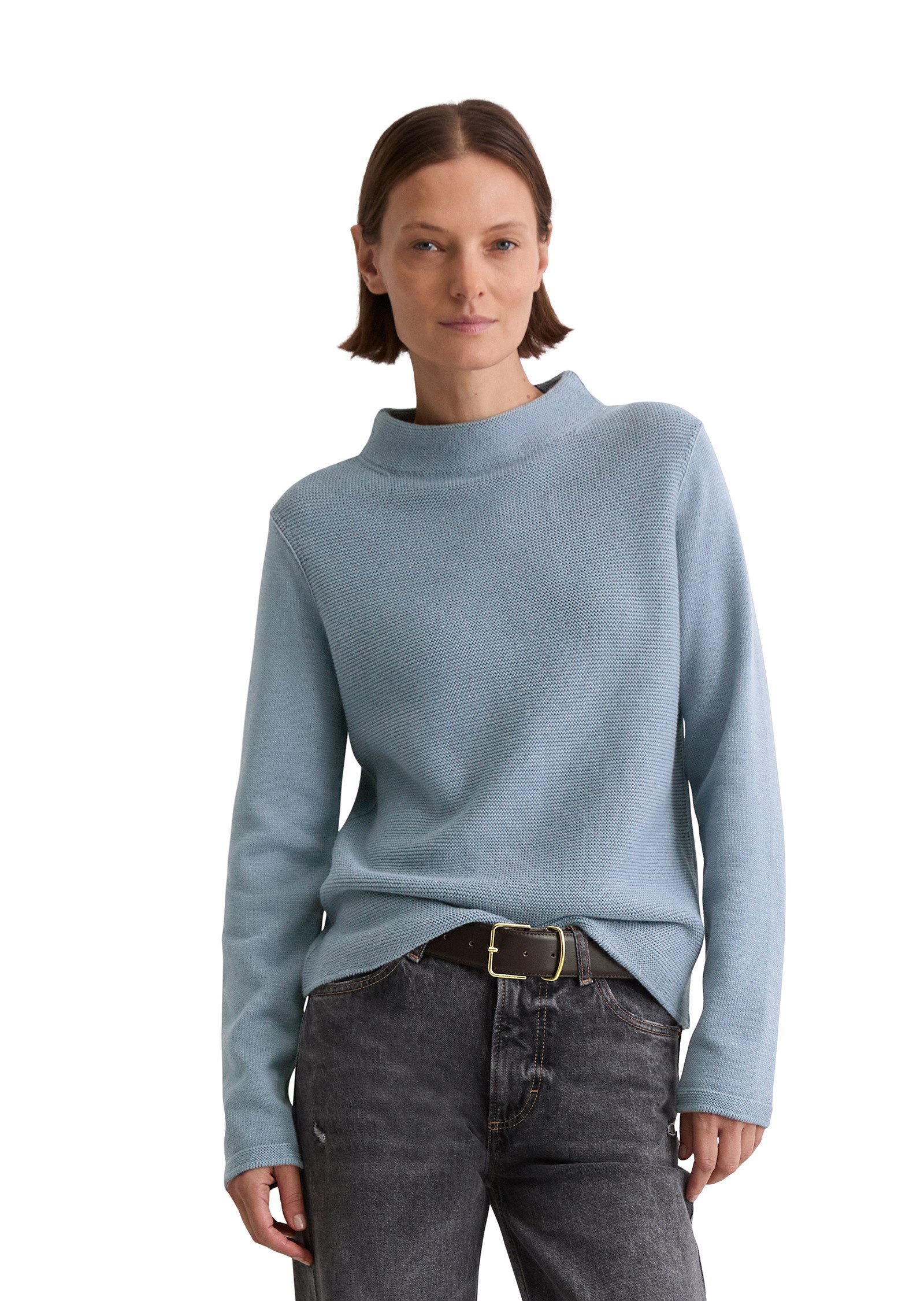 Marc O'Polo Stehkragenpullover aus Organic Cotton