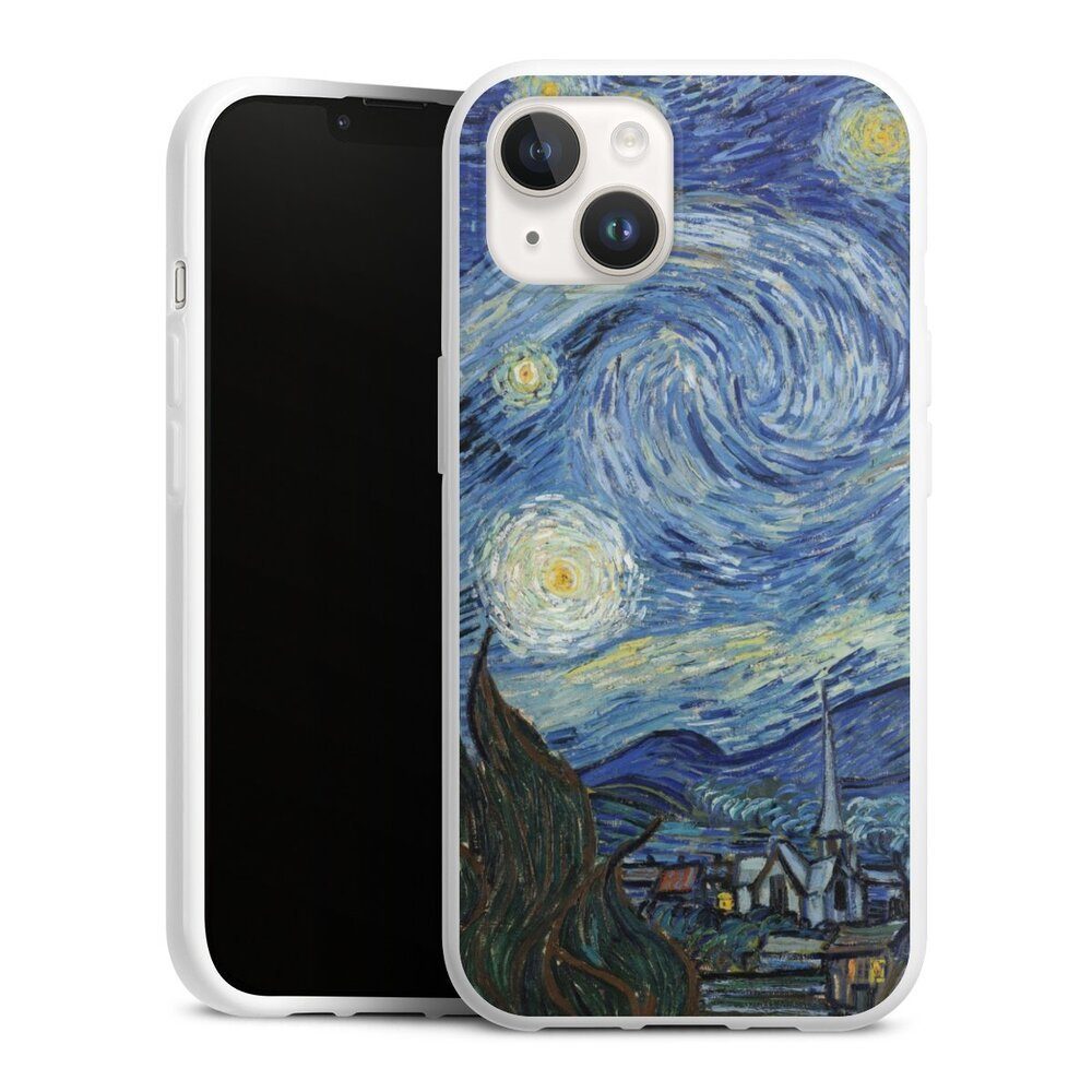 DeinDesign Handyhülle Kunst Vincent Van Gogh The Starry Night, Apple iPhone 15 Silikon Hülle Bumper Case Handy Schutzhülle