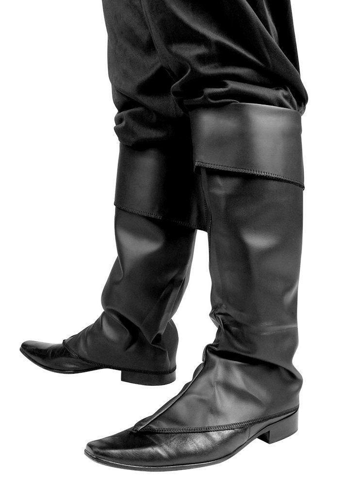 Boland Piraten-Kostüm Musketier Stiefelstulpen, Überzieher für die Schuhe, die die Illusion von Lederstiefeln erzeug