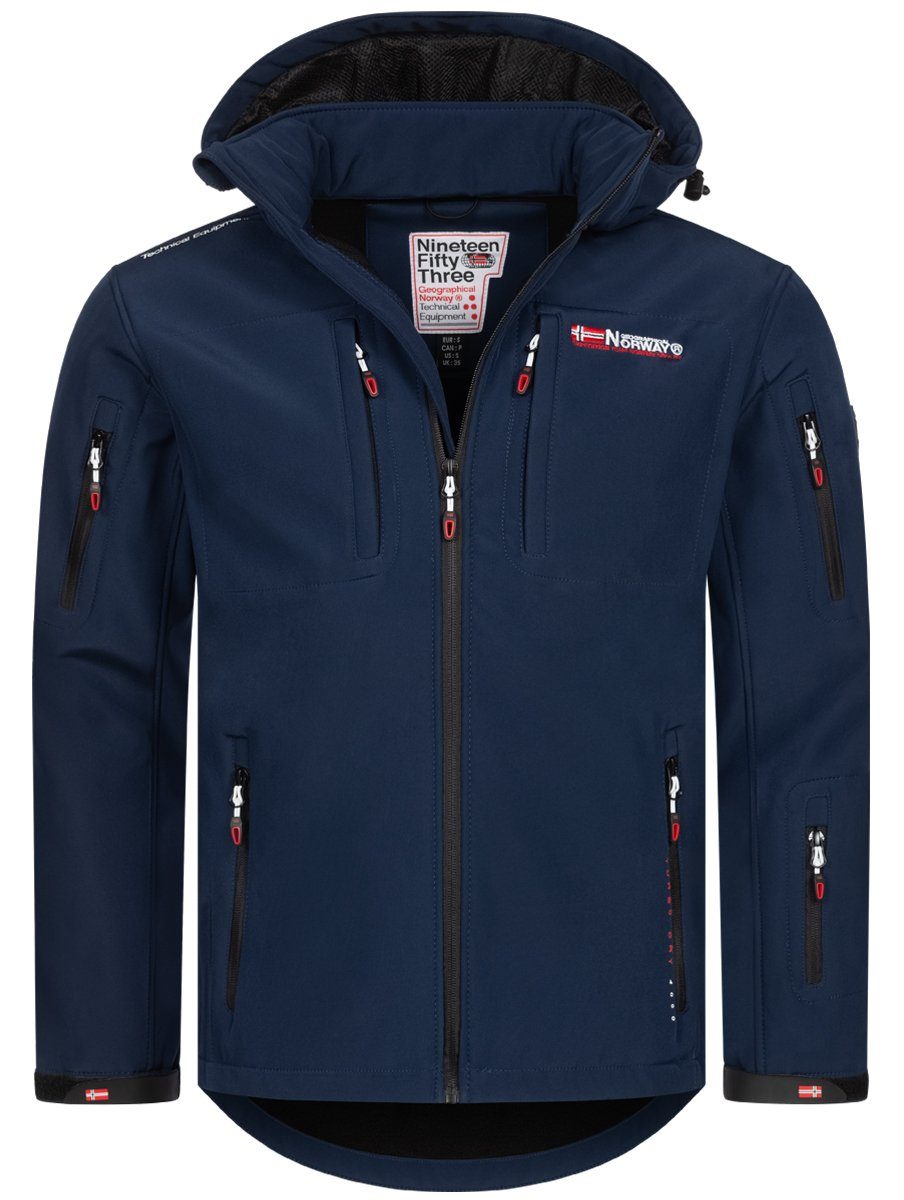 Geographical Norway Softshelljacke Herren Frühlings Jacke Softshell Jacke Outdoor Regen Übergangs Jacke