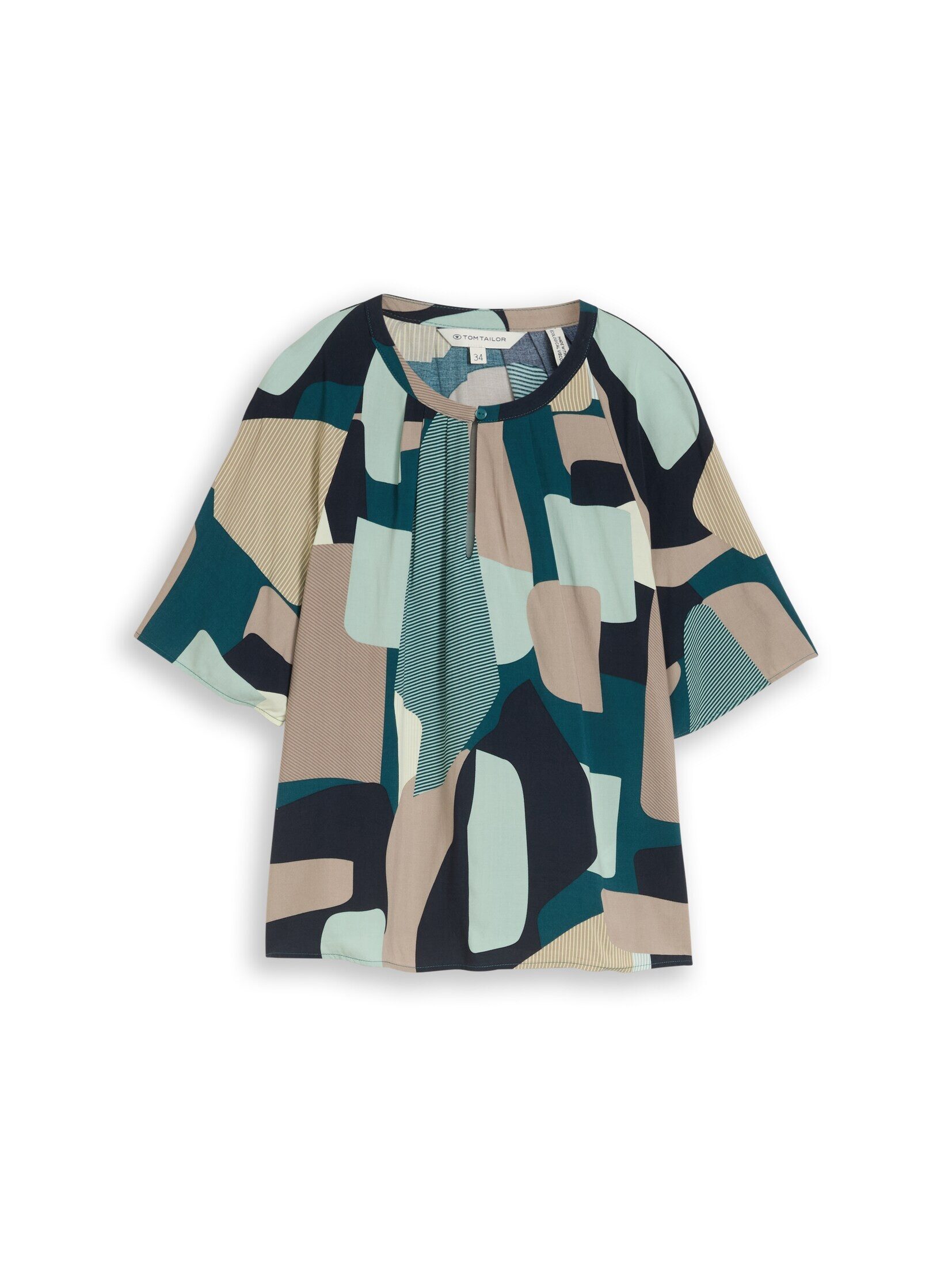 TOM TAILOR Kurzarmbluse Blusen & Shirts Bluse mit Muster