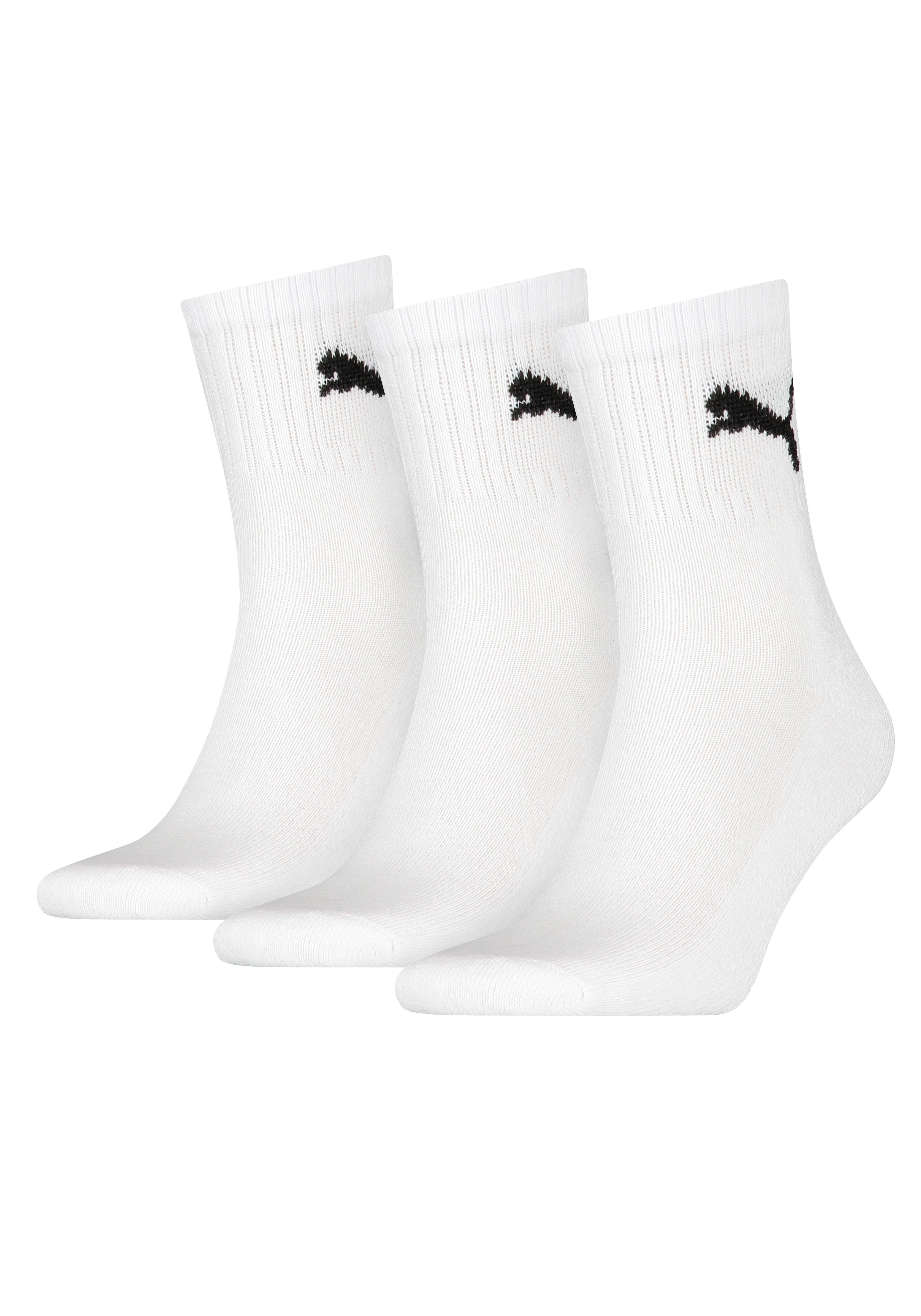 PUMA Sportsocken short crew (3-Paar) gepolsterte Frottee-Sohle, atmungsakti günstig online kaufen