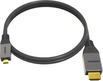 Celexon HDMI auf Micro HDMI Kabel mit Ethernet - 2.0a/b 4K 2,0m HDMI-Kabel, (200 cm), Professional Line