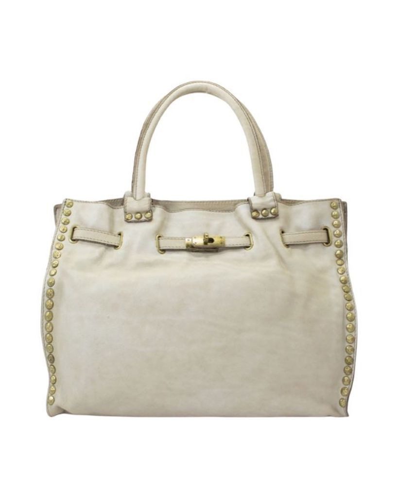 BZNA Handtasche Isa Ledertasche Business Shopper Nieten