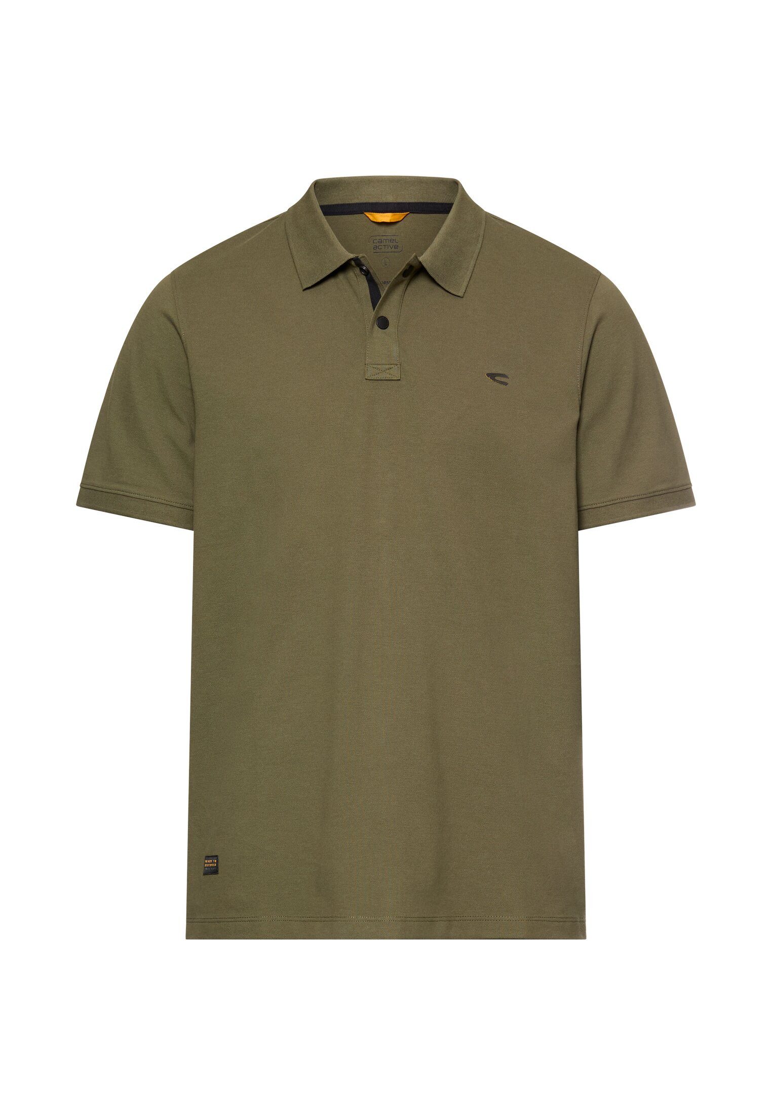 camel active Poloshirt kurzarm, mit Logo-Stickerei