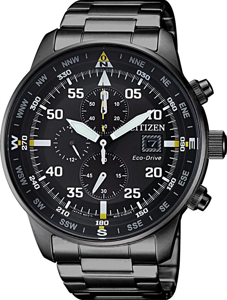 Citizen Chronograph CA0695-84E, Armbanduhr, Herrenuhr, Solar, Stoppfunktion, Edelstahlarmband