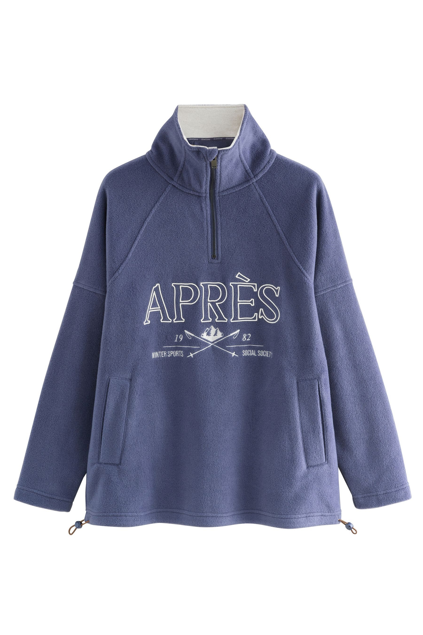 Fleecejacke Fleecepullover mit halben Reißverschluss