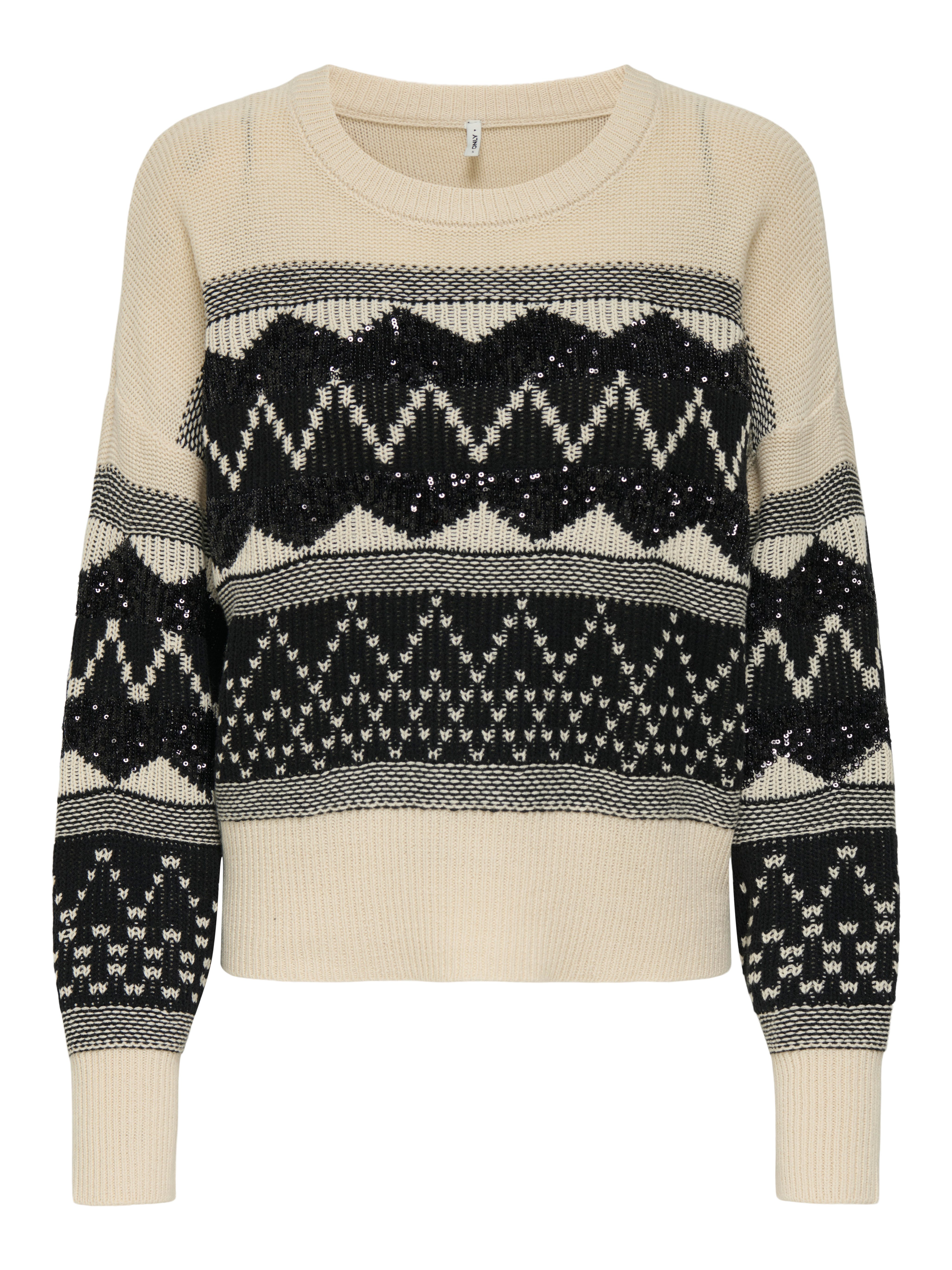 Strickpullover ONLMELINE LS SEQUIN O-NECK KNT