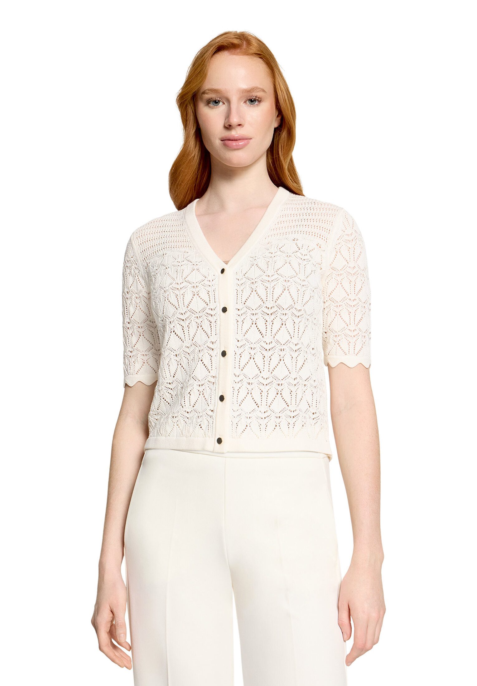 Vera Mont Strickjacke Damen mit V-Ausschnitt (1-tlg)