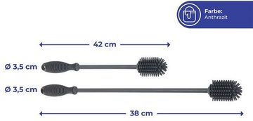 WENKO Reinigungsbürsten-Set, (Set, 2-tlg), Silikon