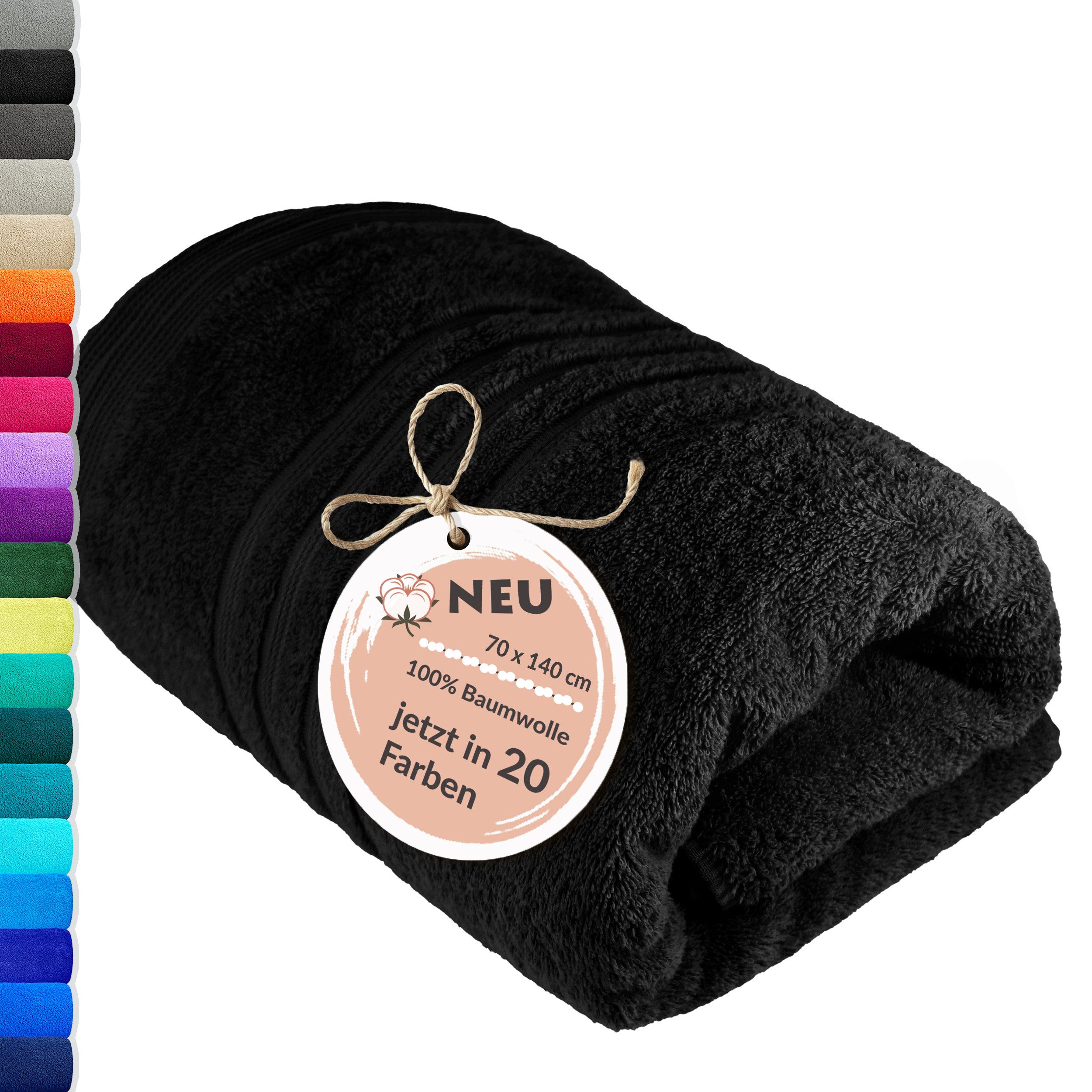 Lashuma Duschtuch - London Premium, Frottee (1-St), Badetuch 70x140 cm, 100% Baumwolle Made in Portugal