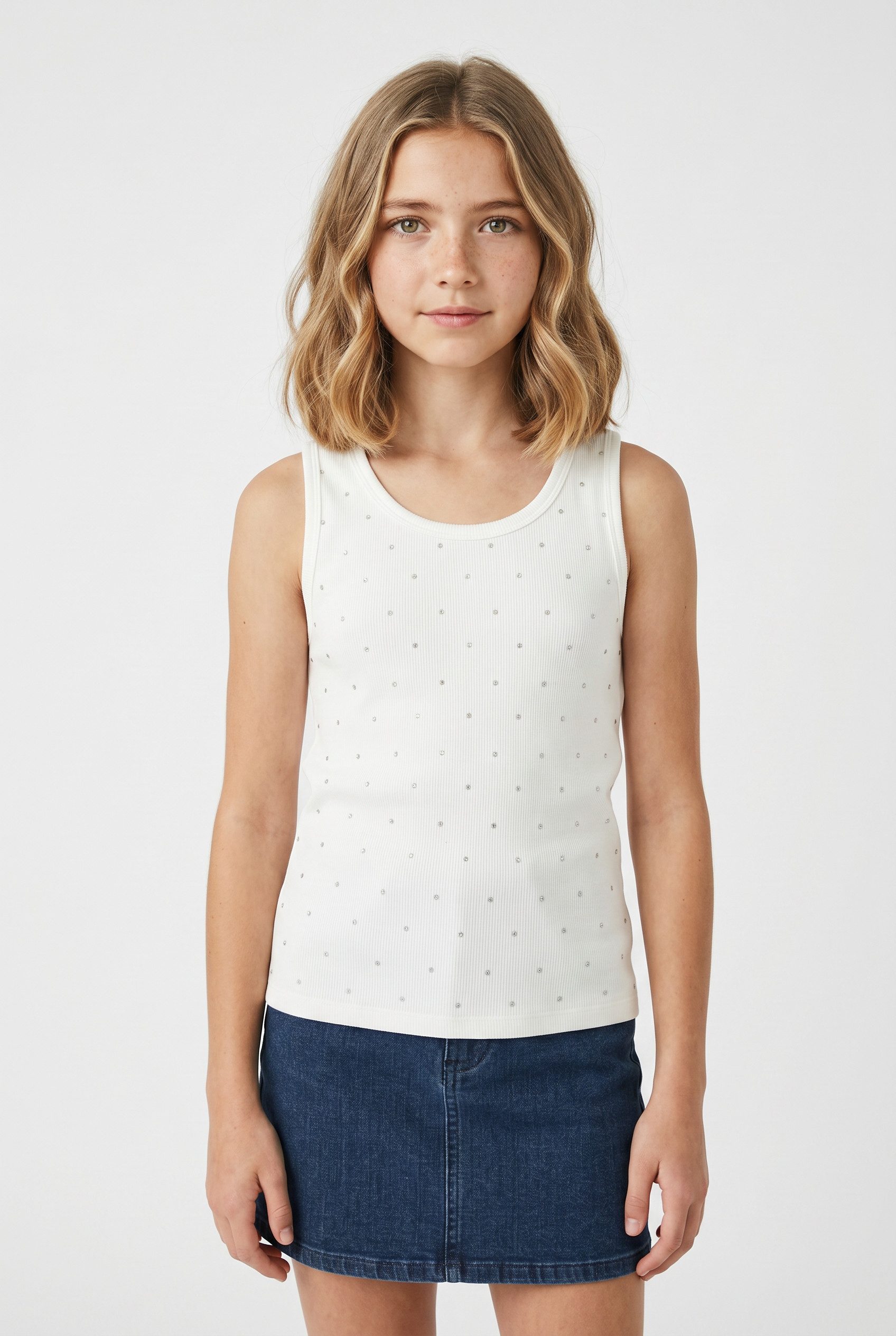Name It Tanktop NKFHEBA SLIM TANK TOP Baumwollmischung, slim fit