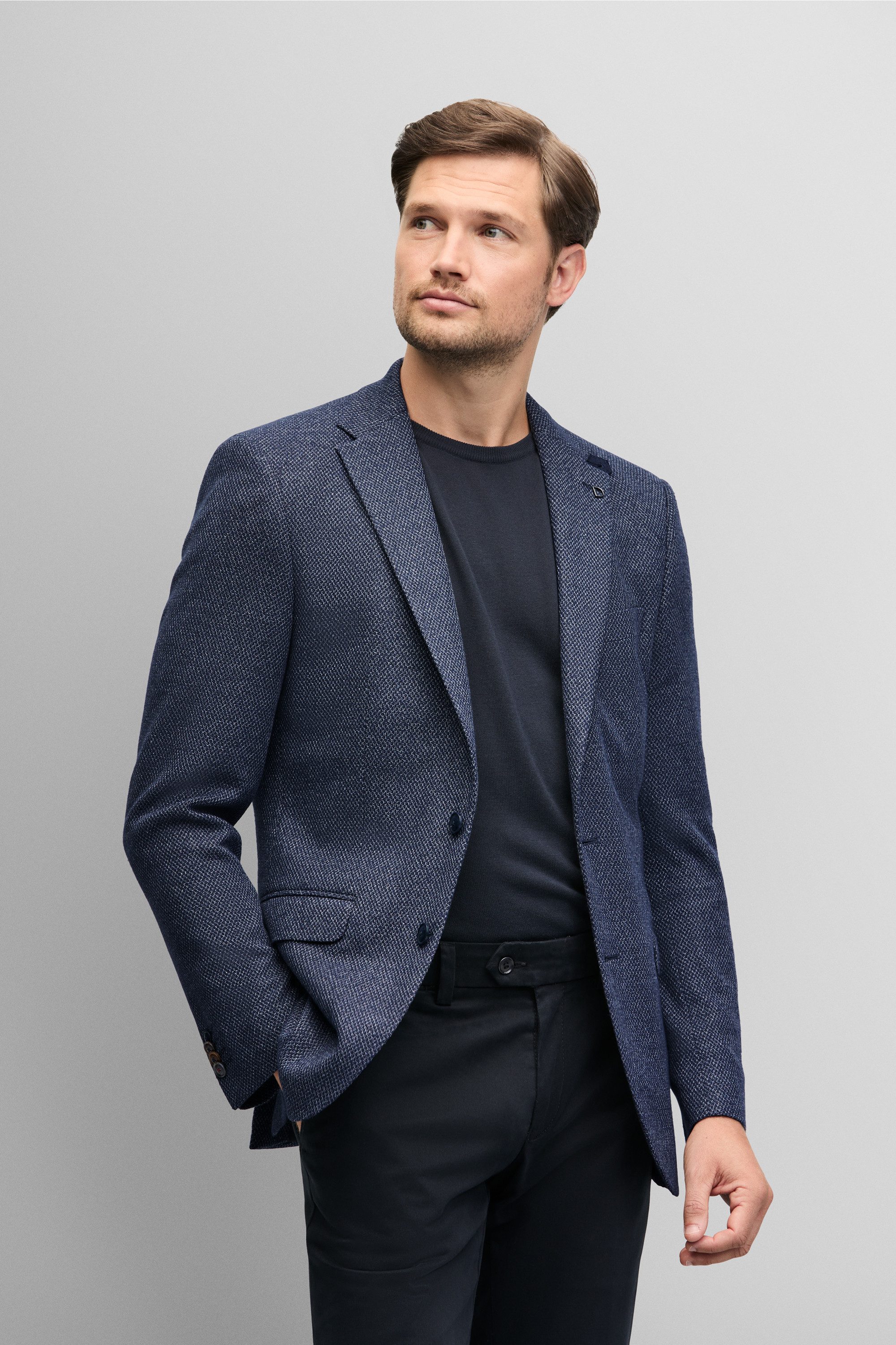 Digel Anzugsakko Ezzo-ST (1-tlg., Polyester- Baumwollmix) günstig online kaufen