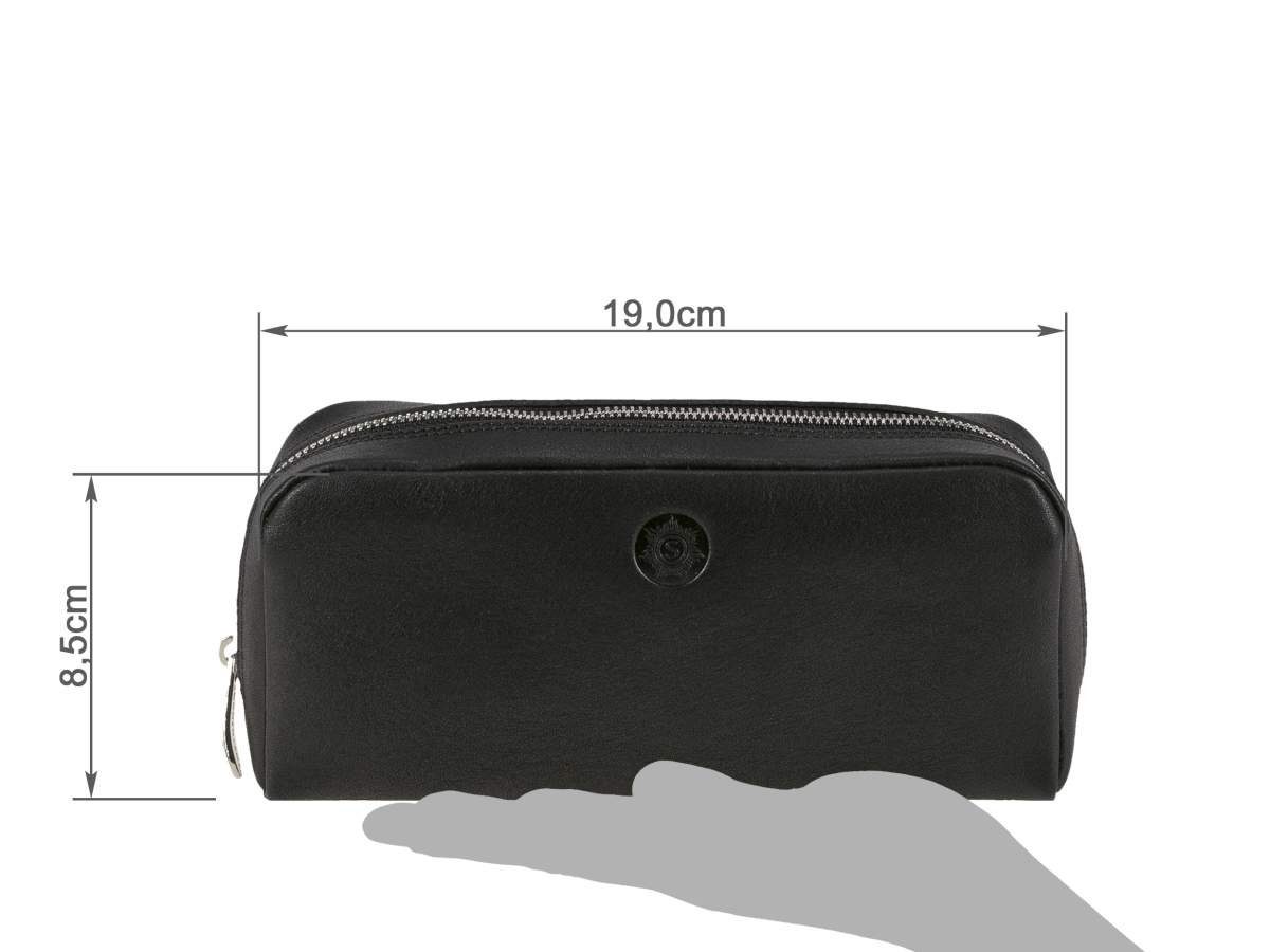 Sonnenleder Kulturbeutel Faschina, Kulturtasche, Kosmetikbeutel, Waschtasche, für Damen und Herren