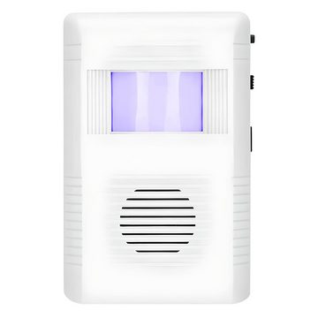Retoo PIR Alarmanlage mit IR DIODEN Mini Alarm Hausalarm Bewegungsmelder Alarmanlage (Batterie 3xAA/R6 oder Netzadapter 4,5 V,Bewegungsmelder,Alarmsirene,CE)