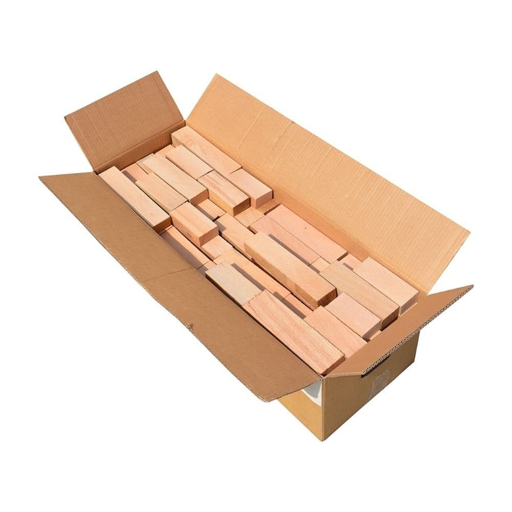 Krok Wood Kaminholz Brennholz 100% Buche für Kaminofen, Lagerfeuer (Schnittholz), 27 kg, 100% natürlich