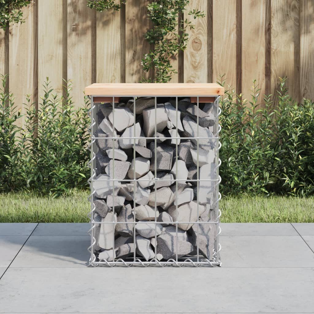 vidaXL Gartenbank Gartenbank aus Gabionen 33x31x42 cm Massivholz Kiefer (1-St)